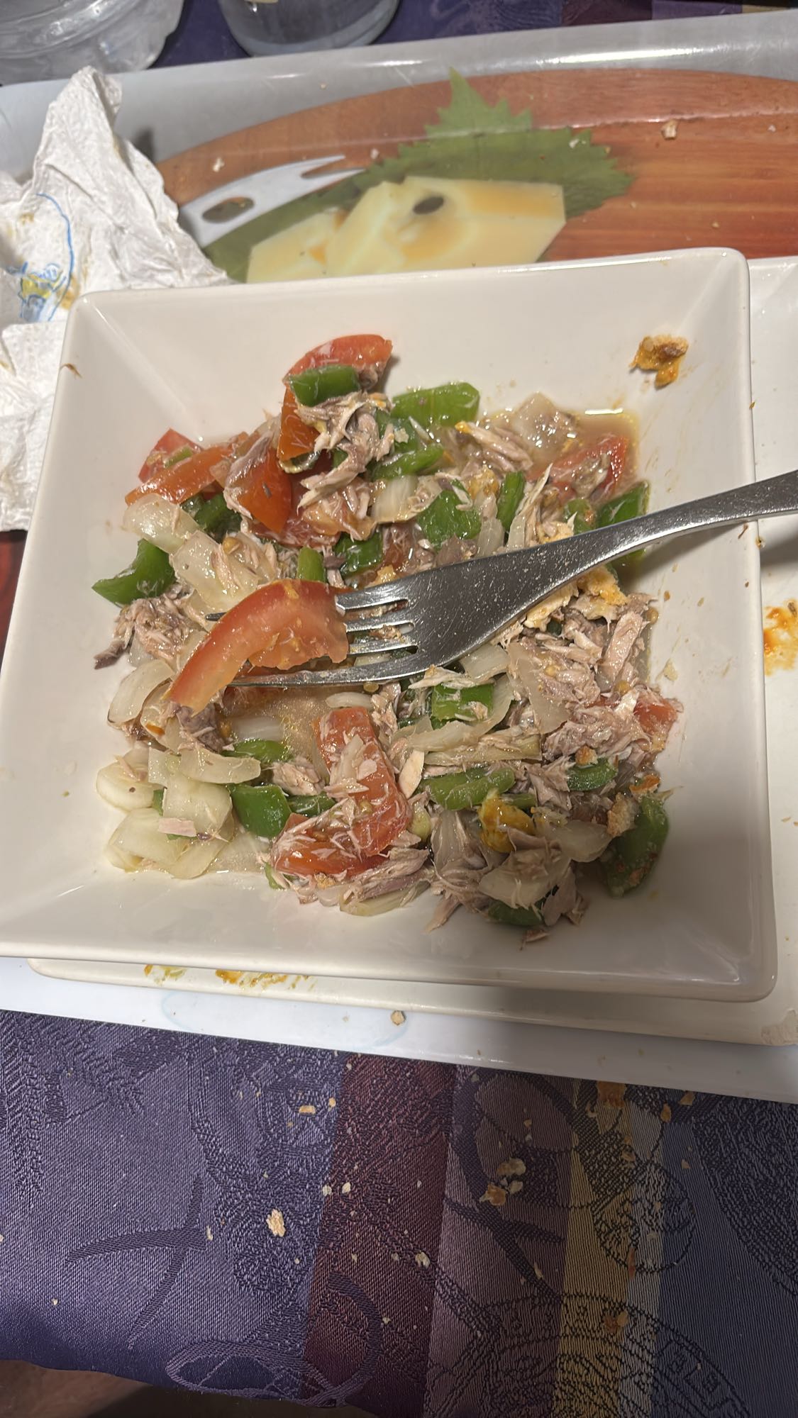 Ensalada de atún y verduras