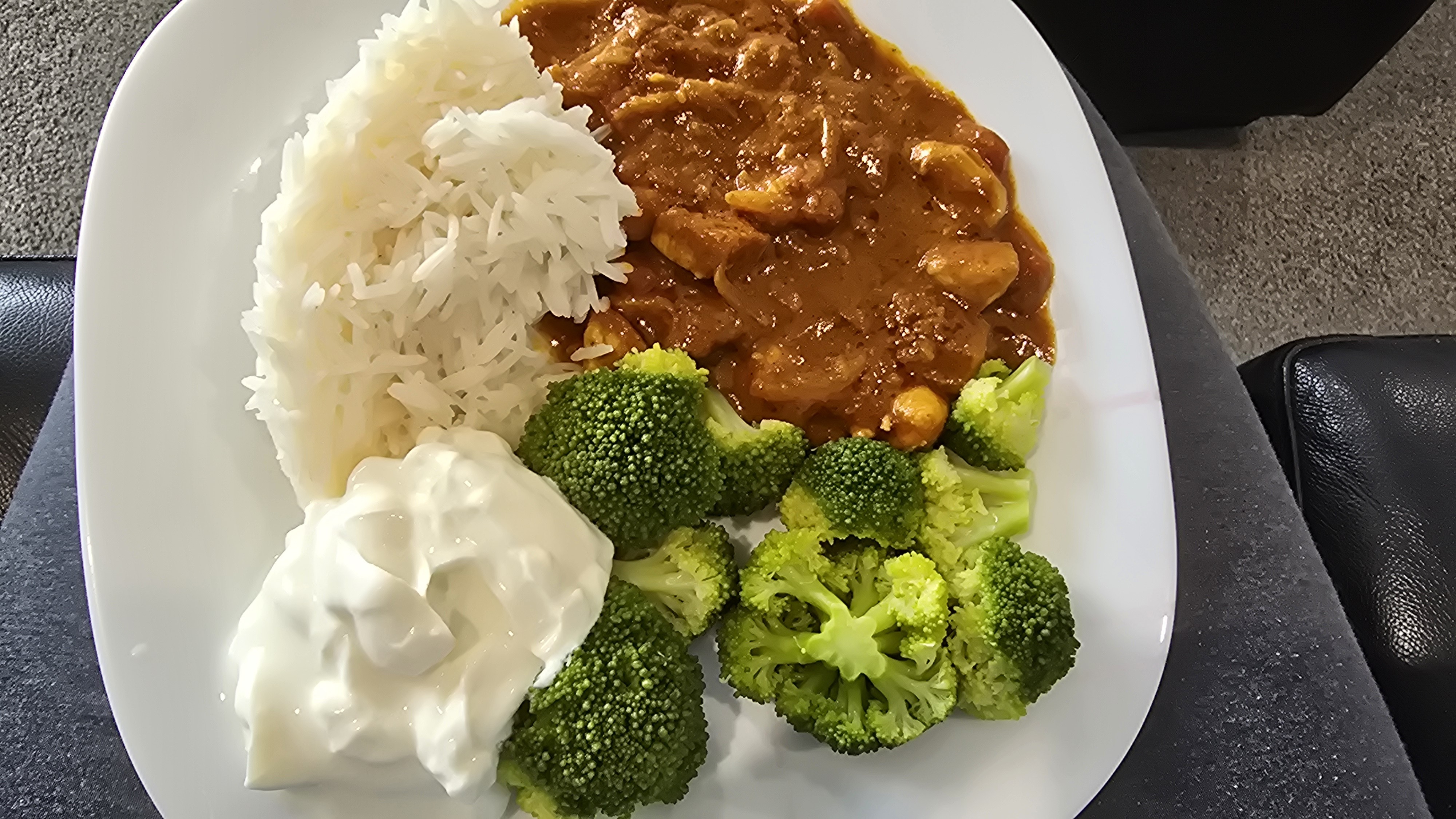 Chicken curry with rice