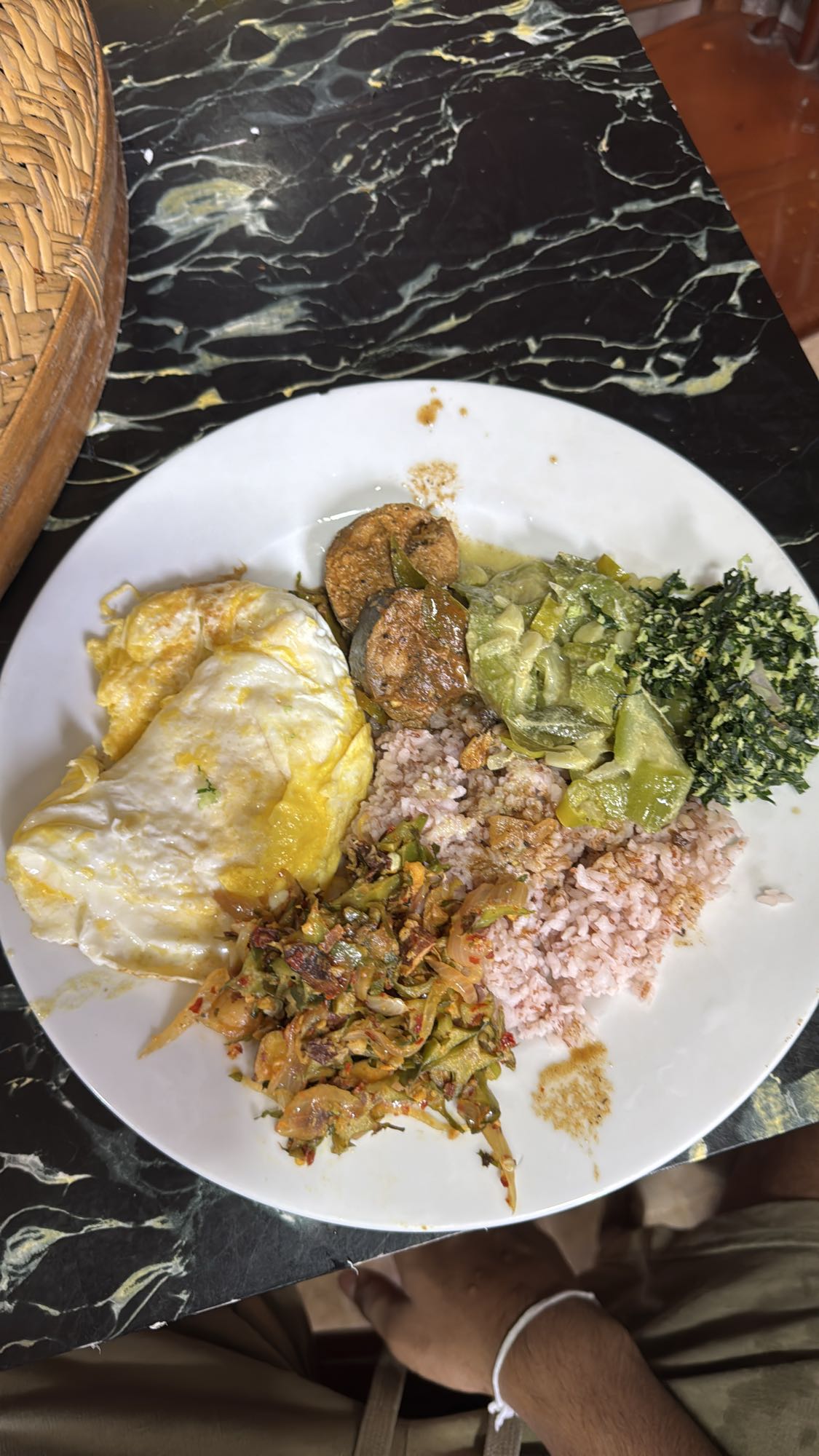 Sri Lankan rice plate