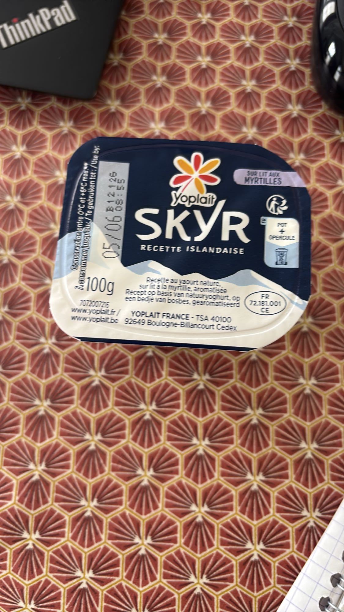 Skyr myrtilles Yoplait