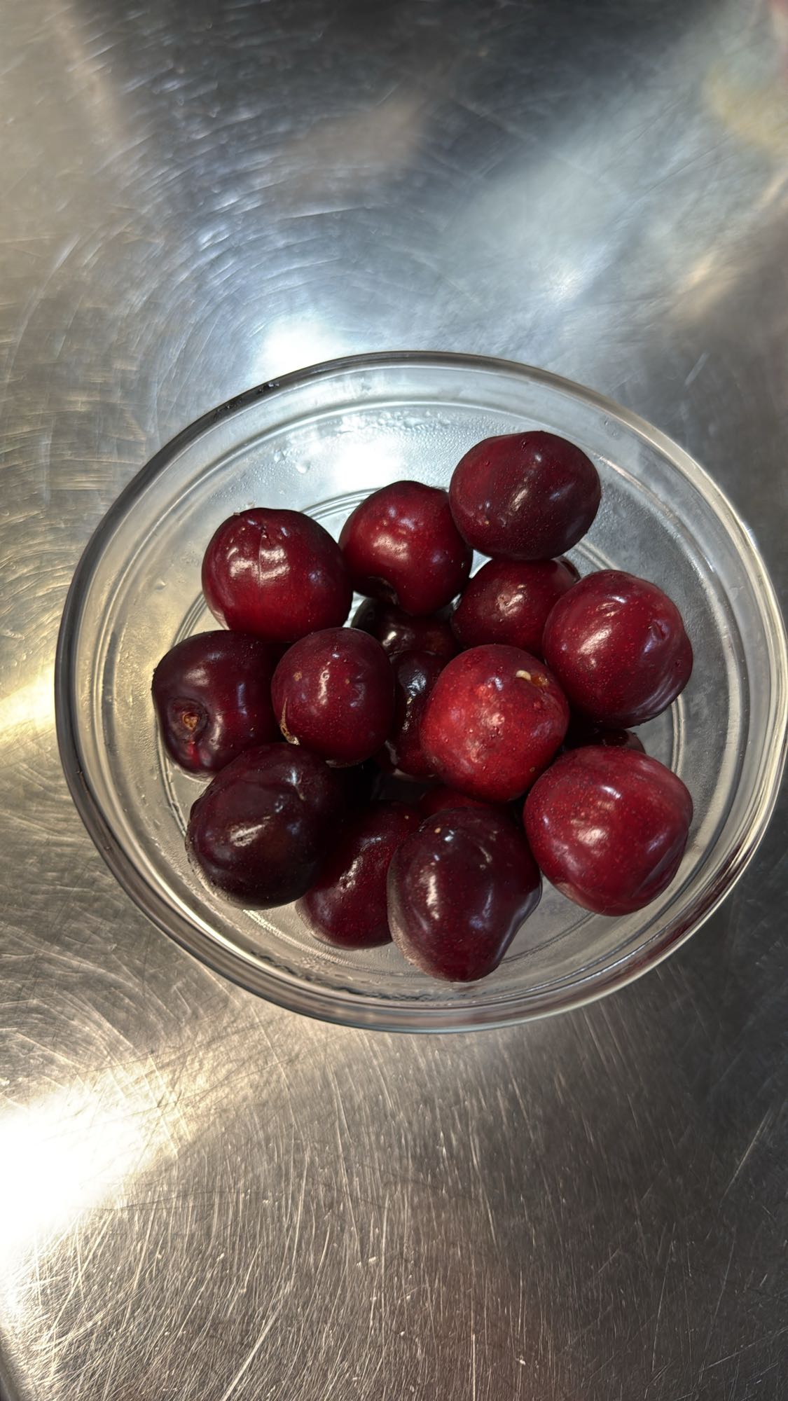 Fresh cherries bowl