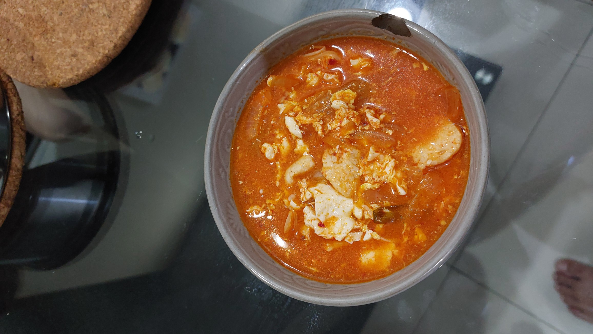 Spicy tofu soup
