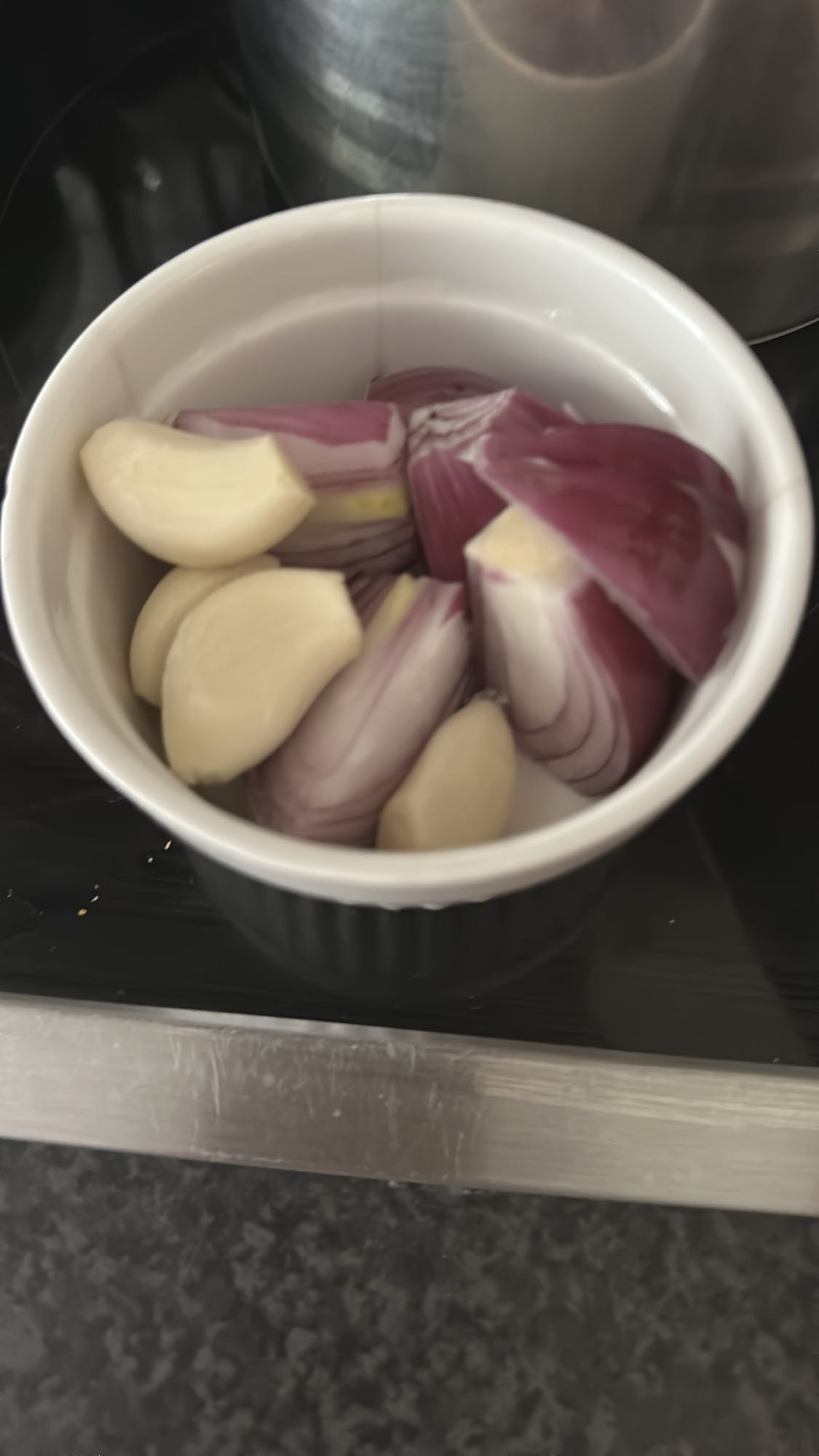 Knoflook en rode ui mix