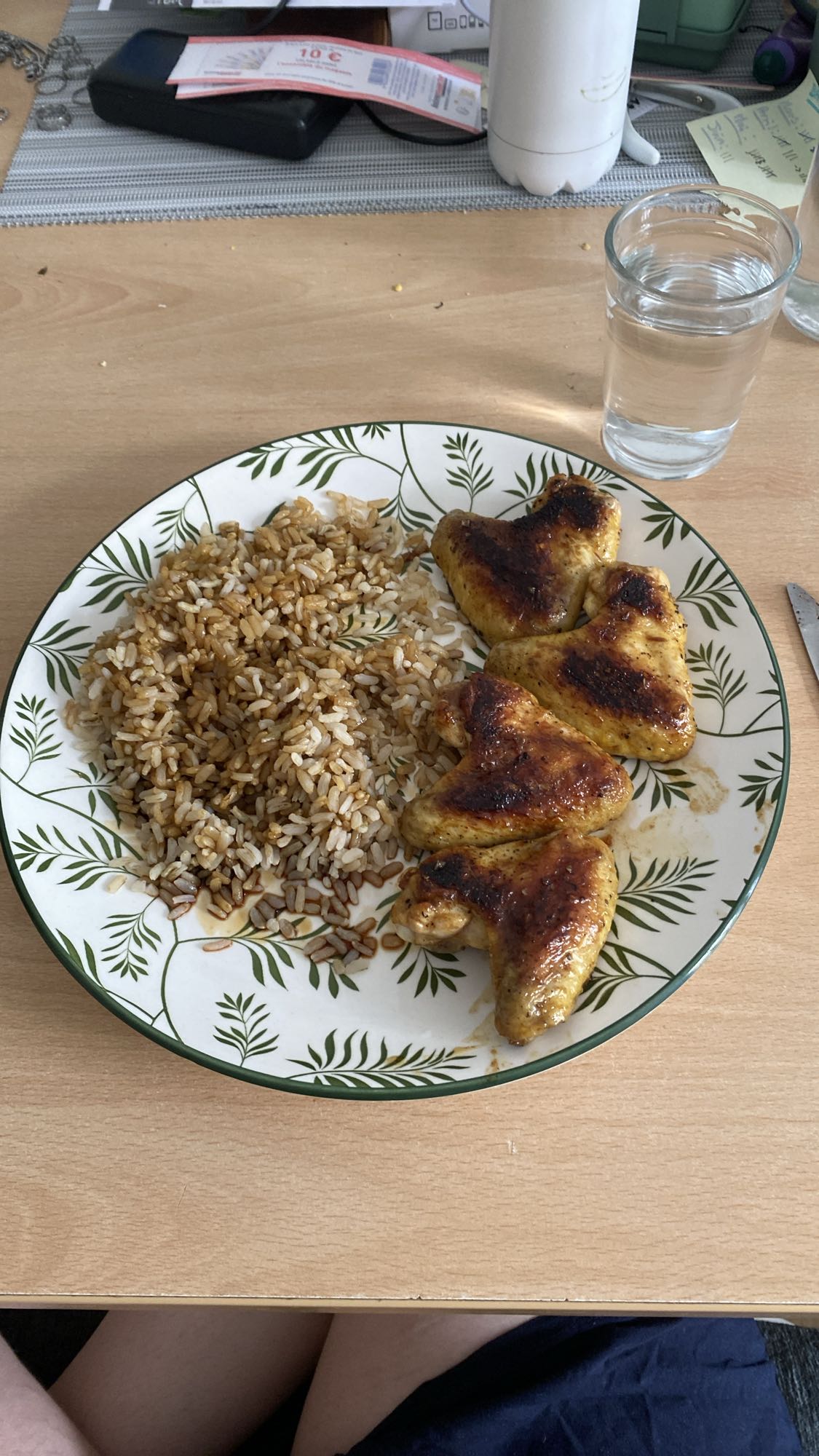 Poulet et riz complet