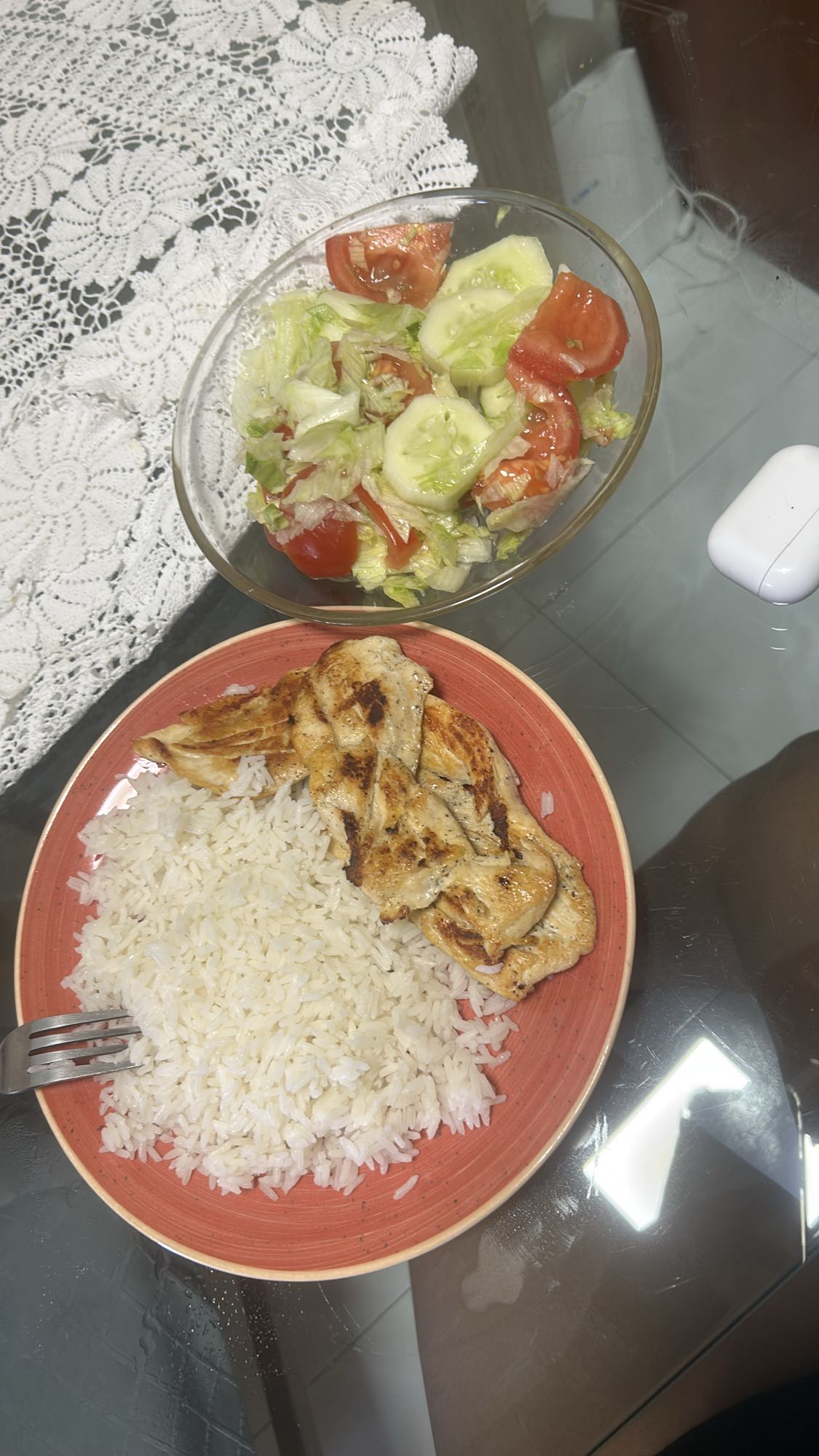 Grilled Chicken Rice Salad