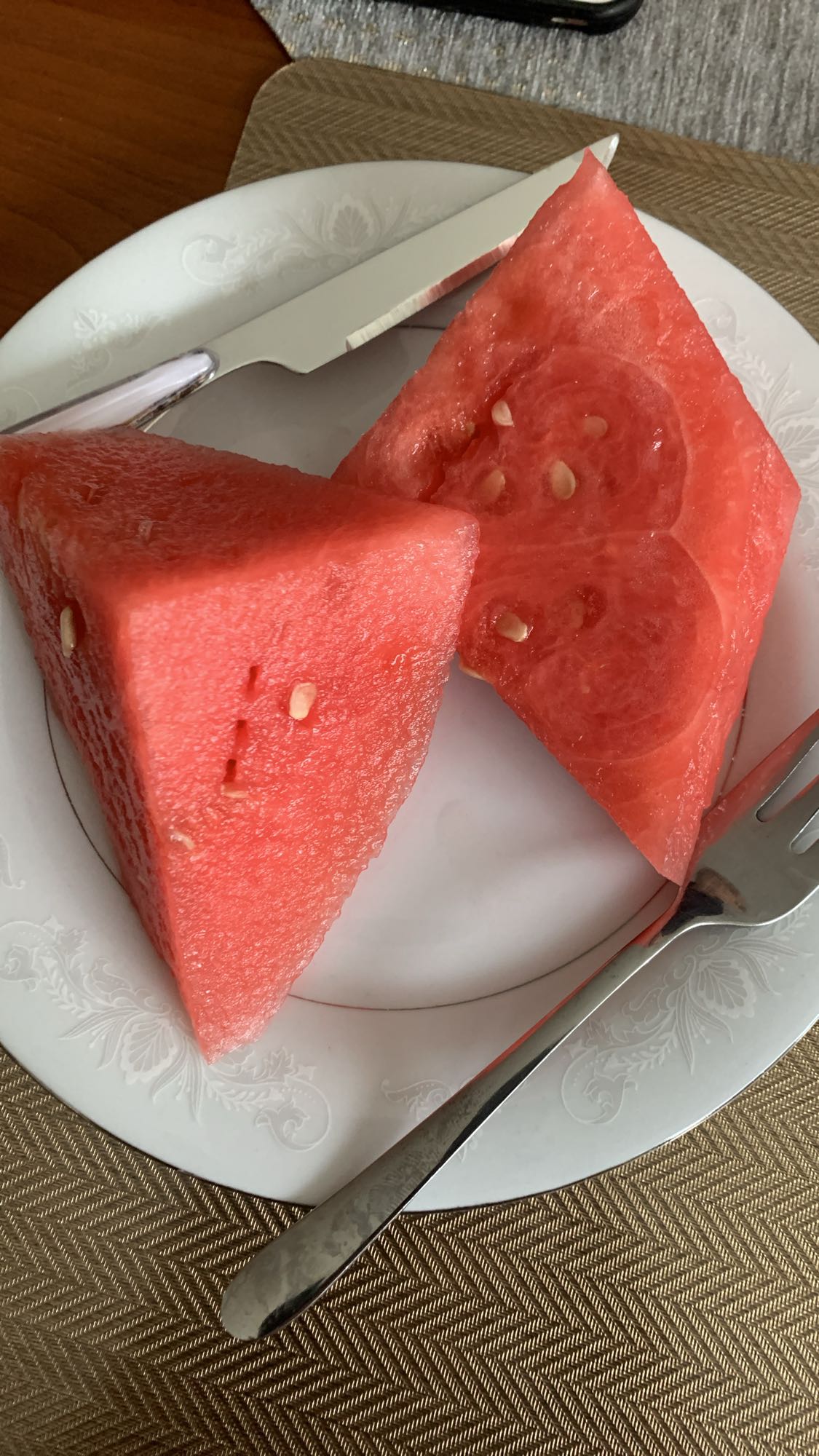 Wassermelonenstücke