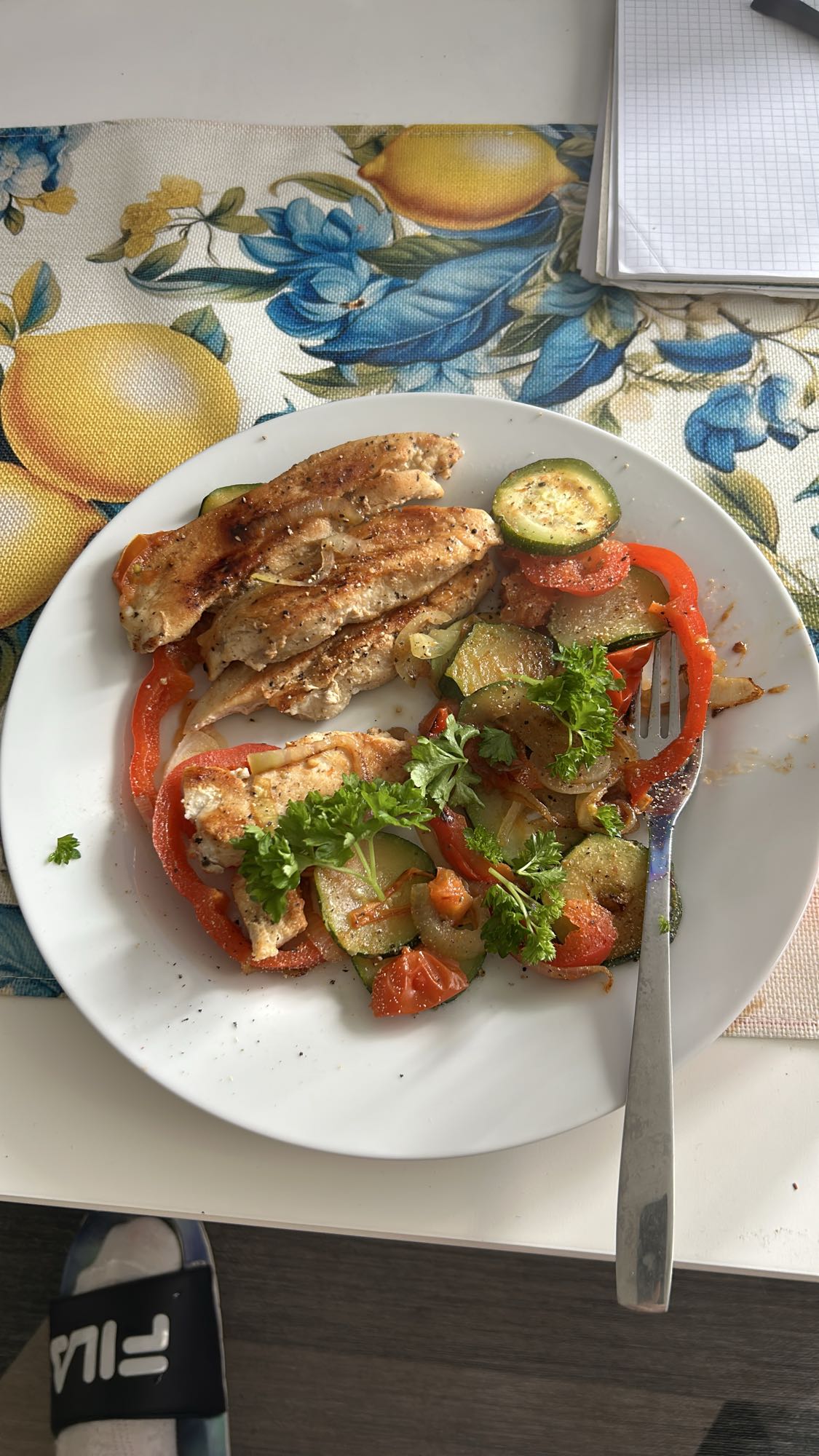 Курица с овощами