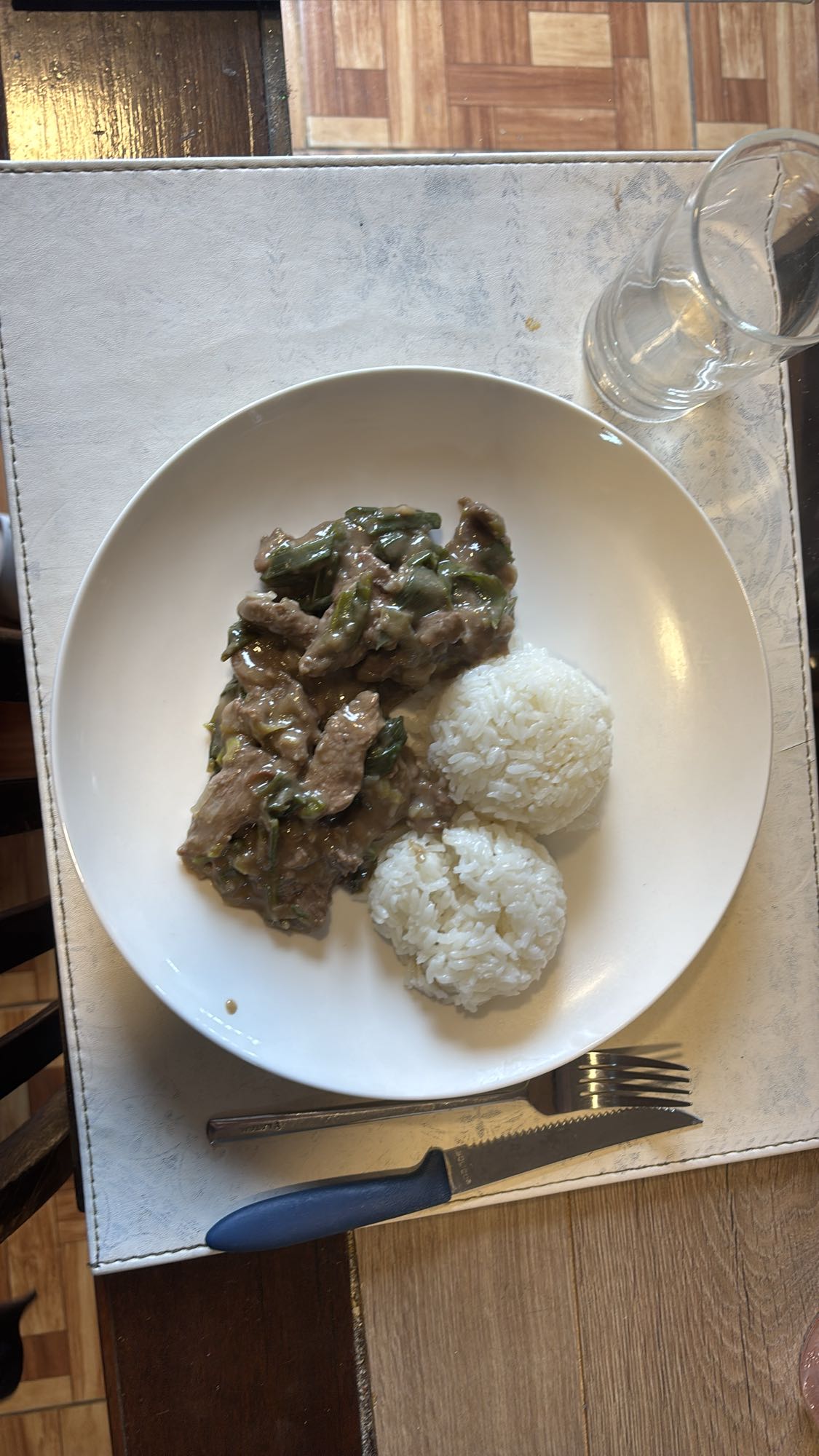 arroz con carne y verduras