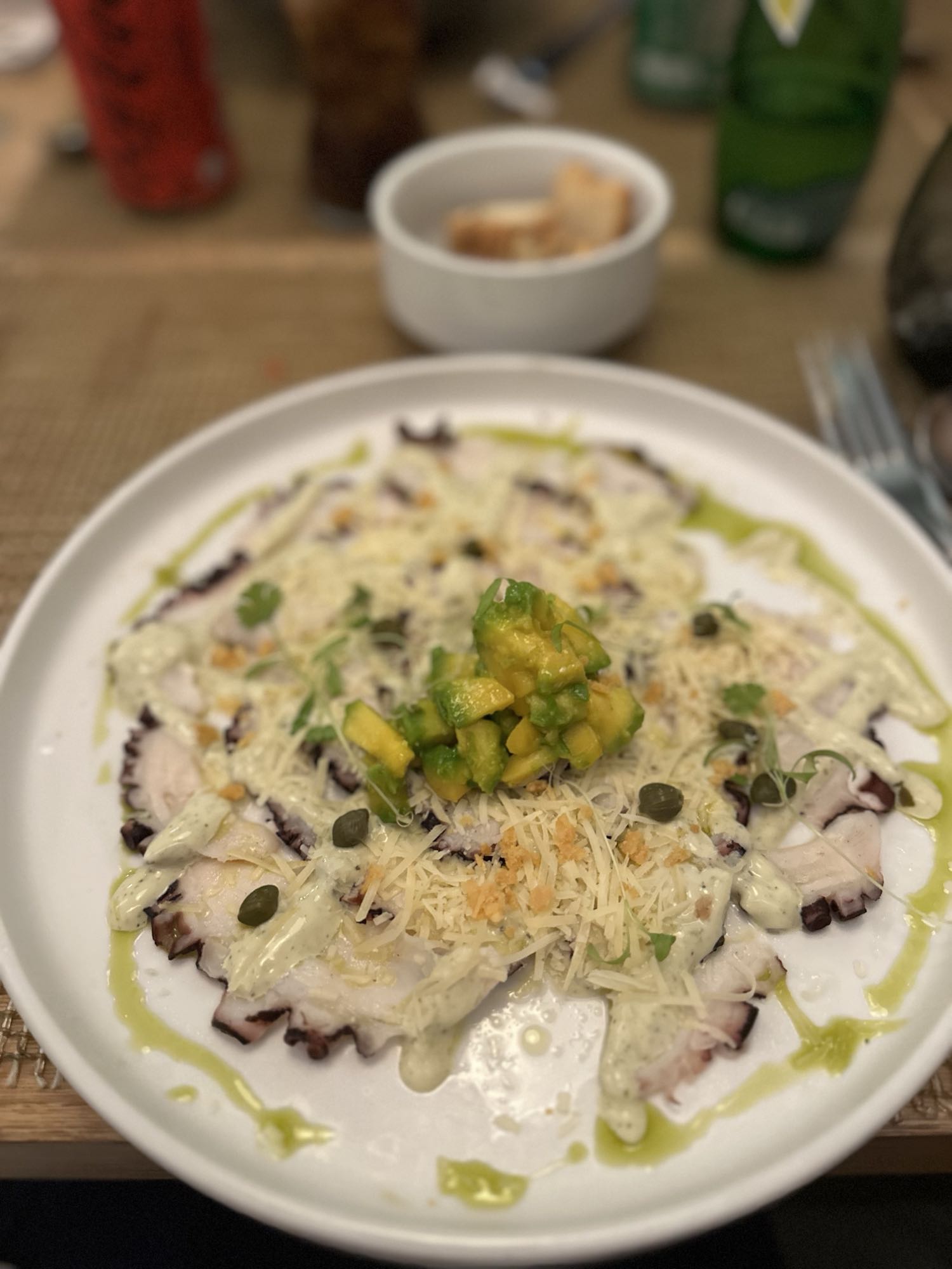 Carpaccio de pulpo