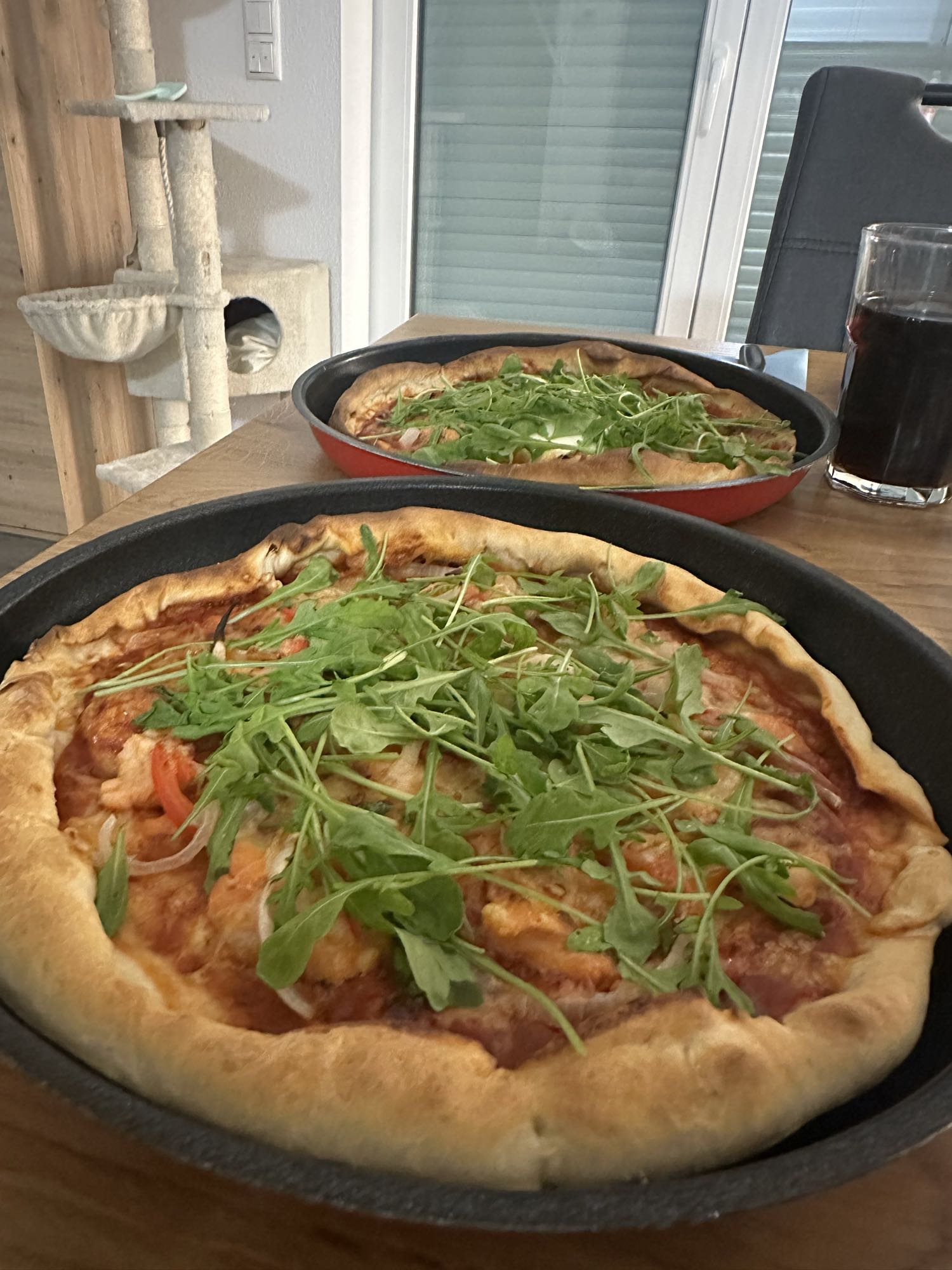 Pizza mit Rucola
