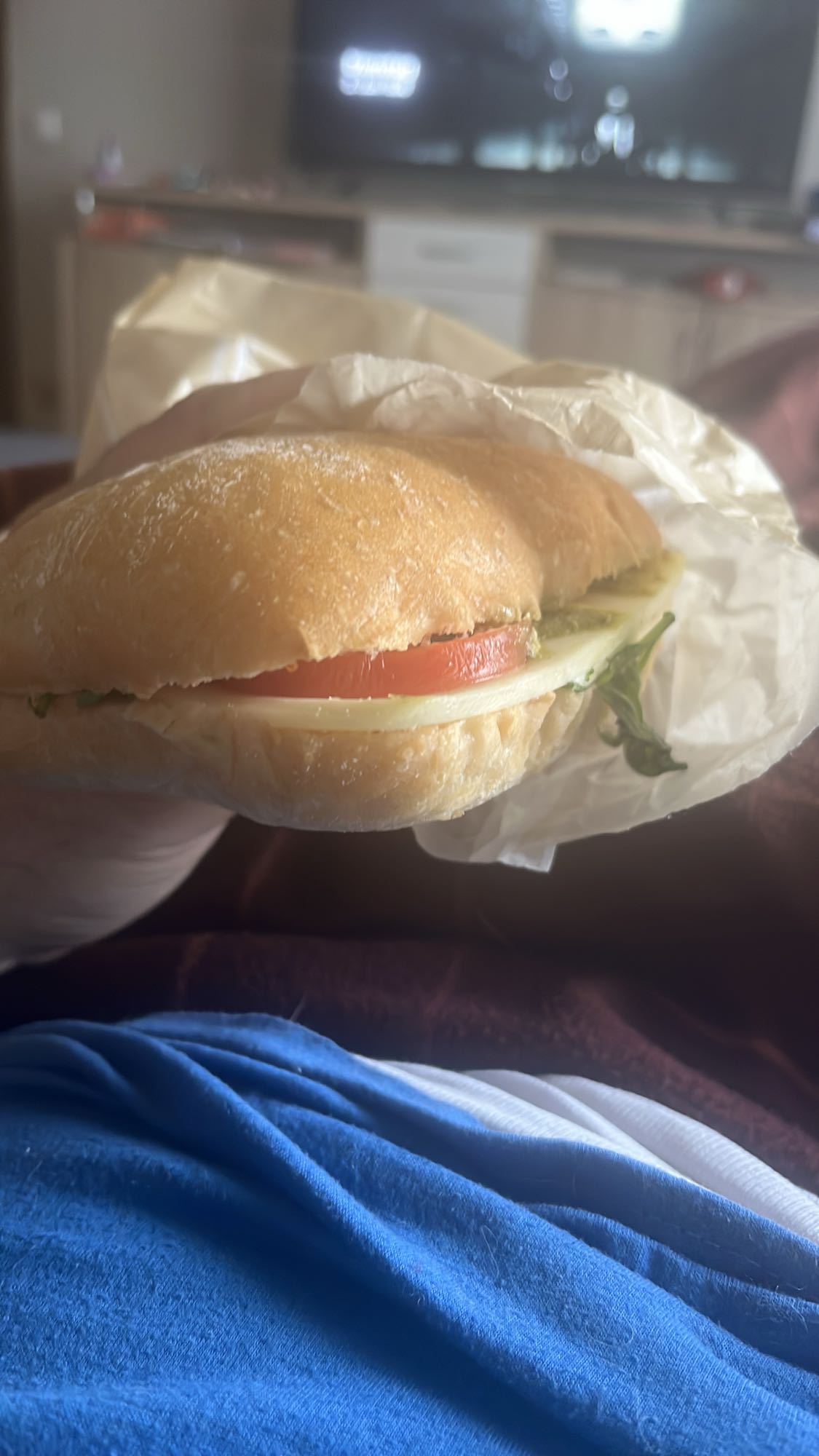 Käse-Tomaten-Sandwich