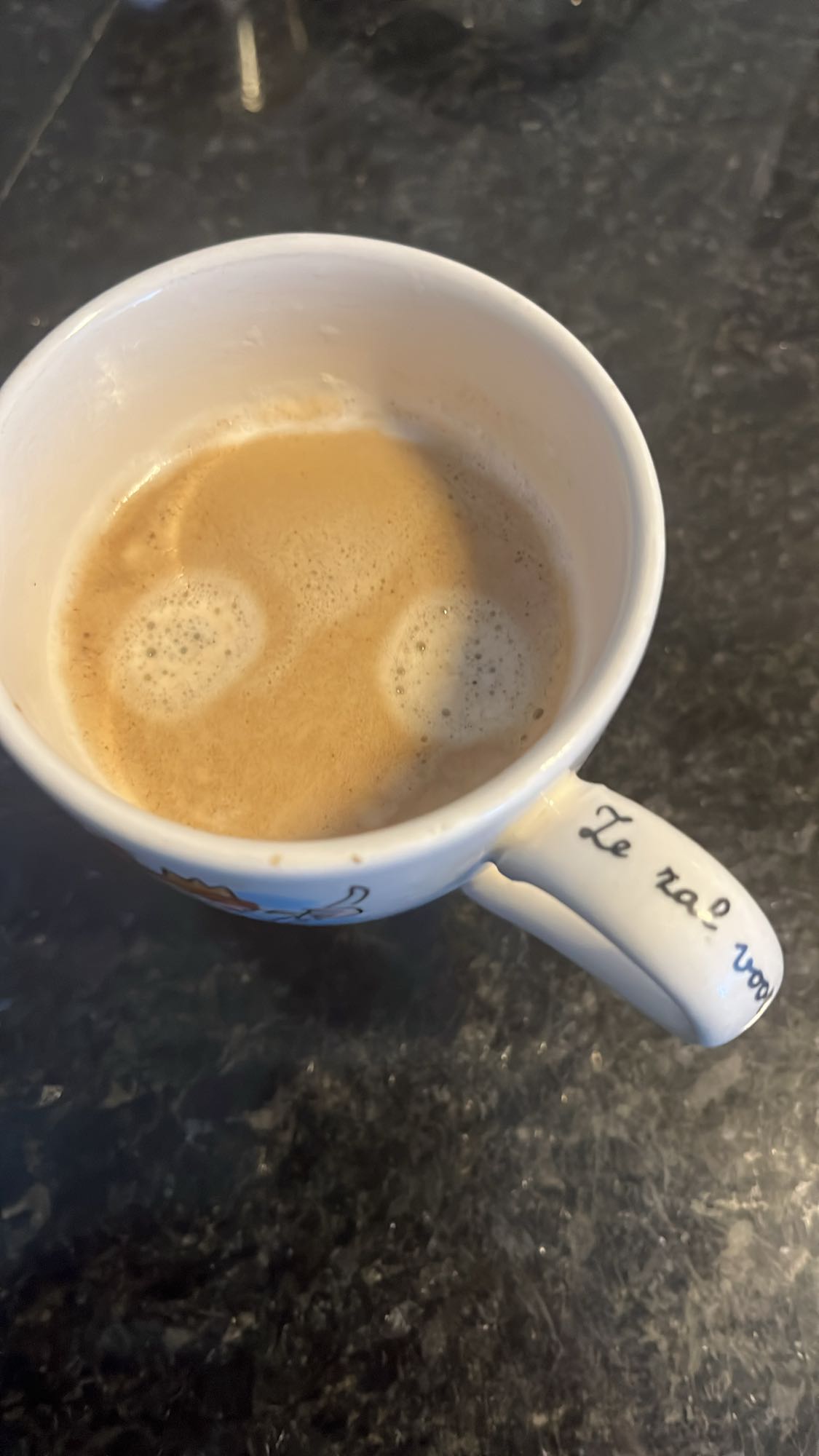 Kopje koffie met melk