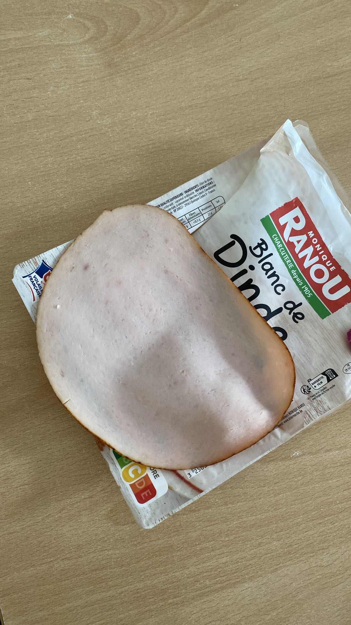 Tranche de blanc de dinde