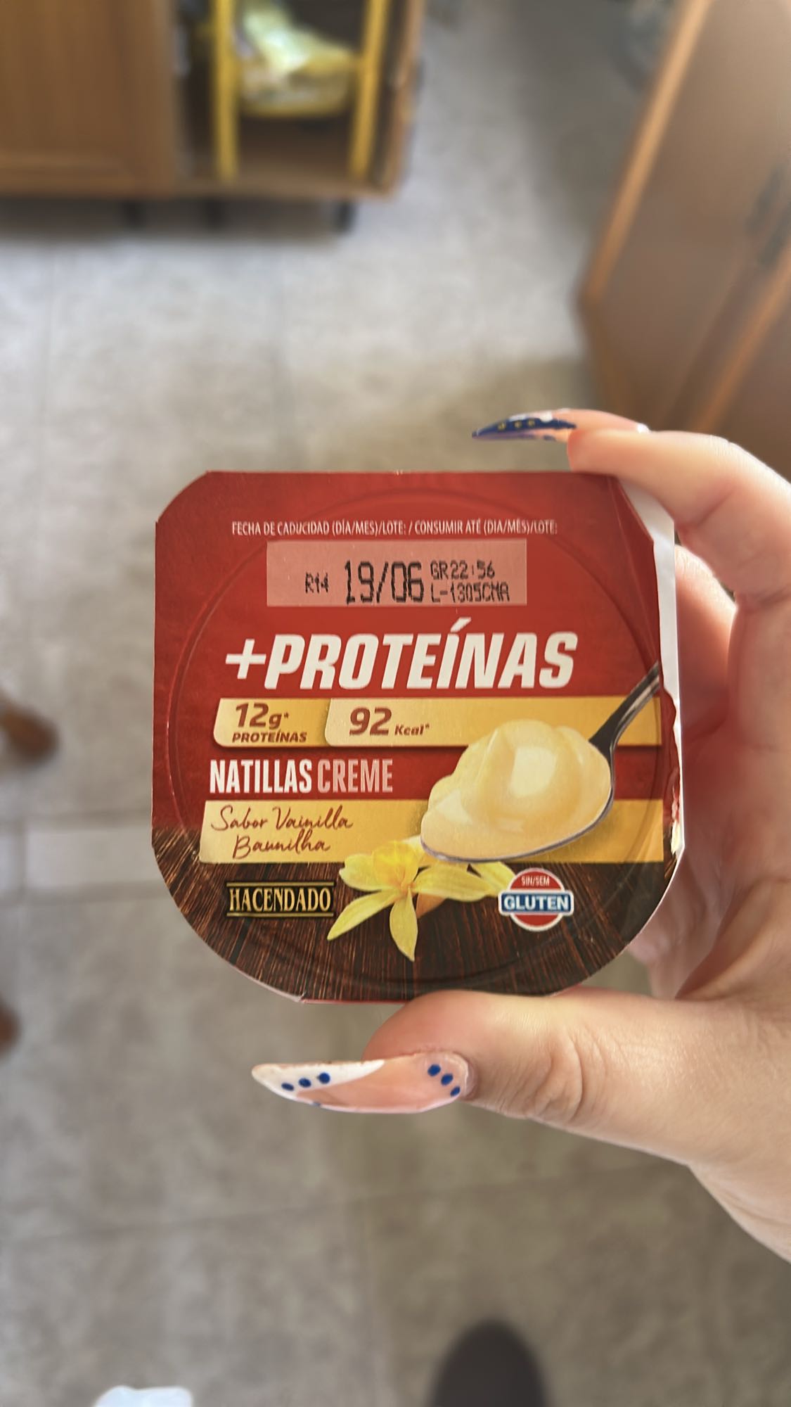 Natillas vainilla proteínas
