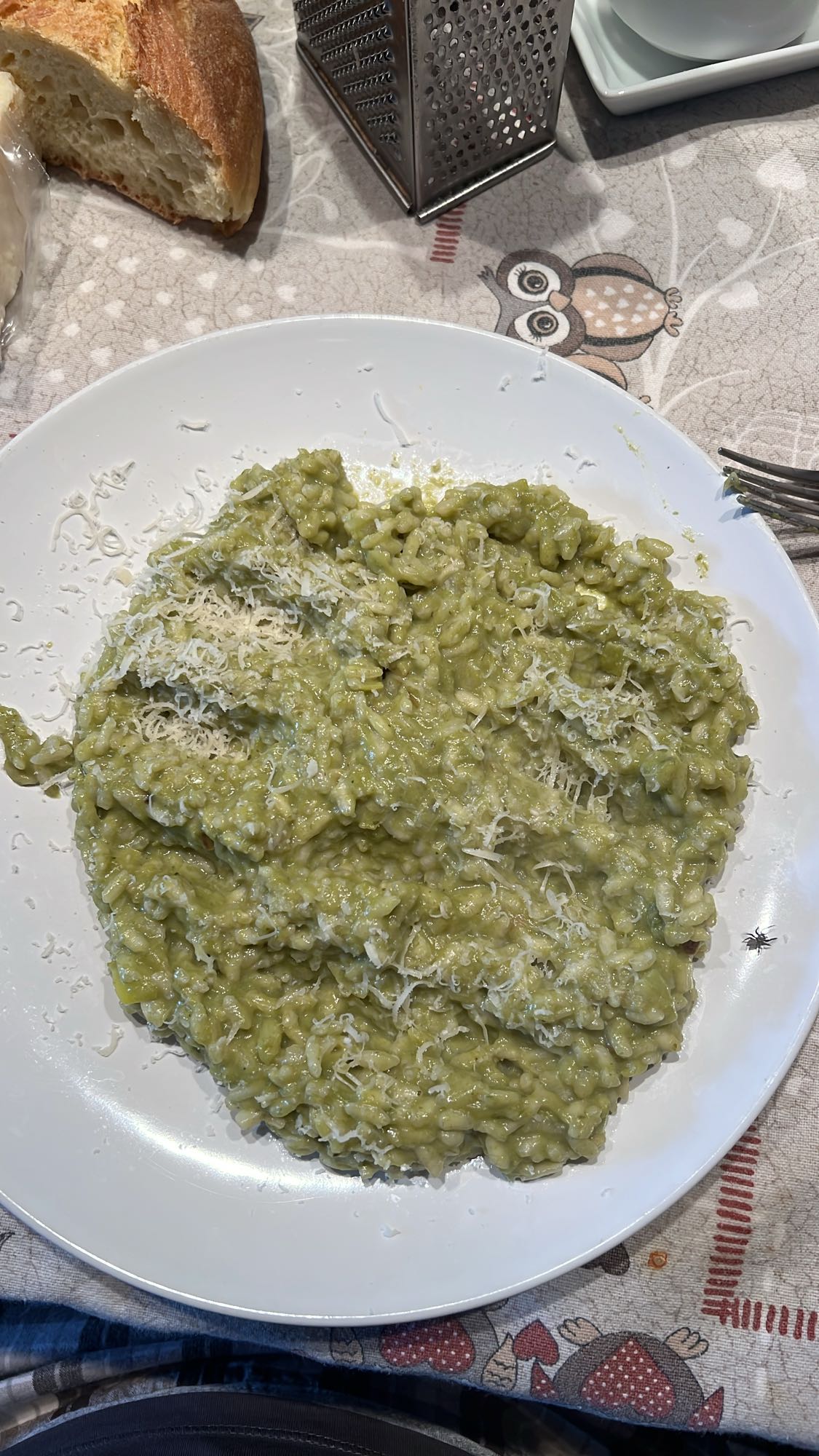 Risotto cu spanac și parmezan