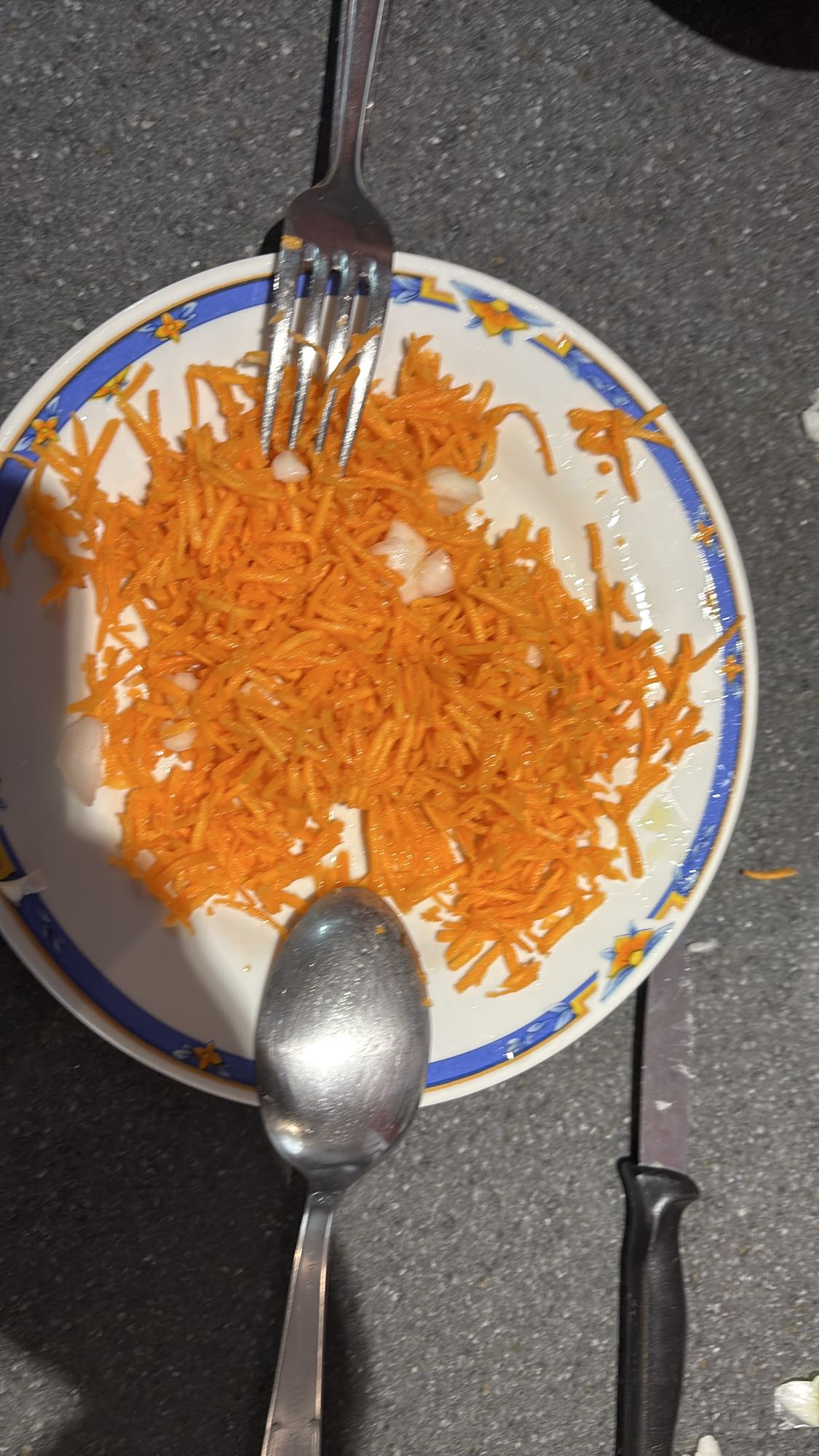 Salade carottes râpées