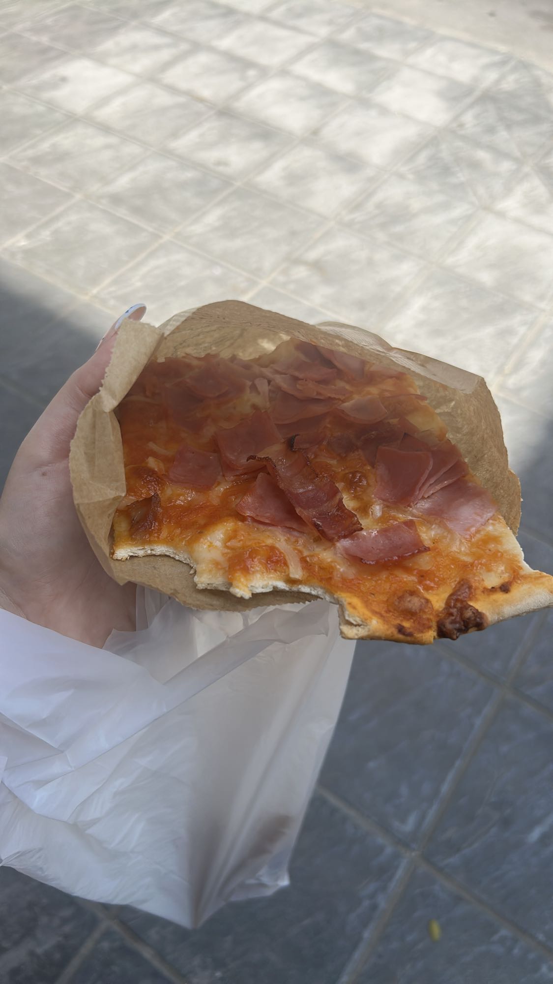 Pizza de jamón