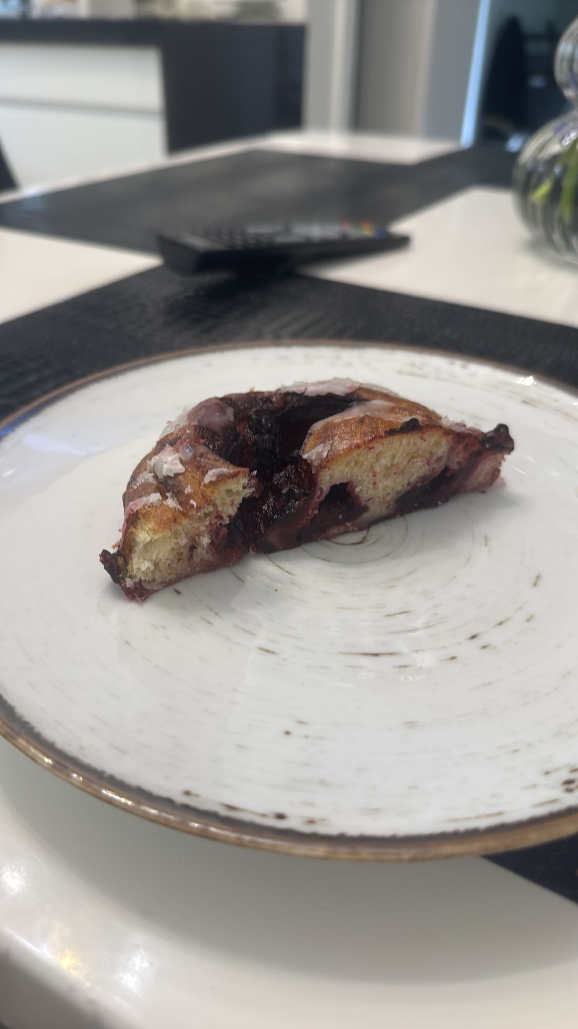 drożdżówka z jagodami