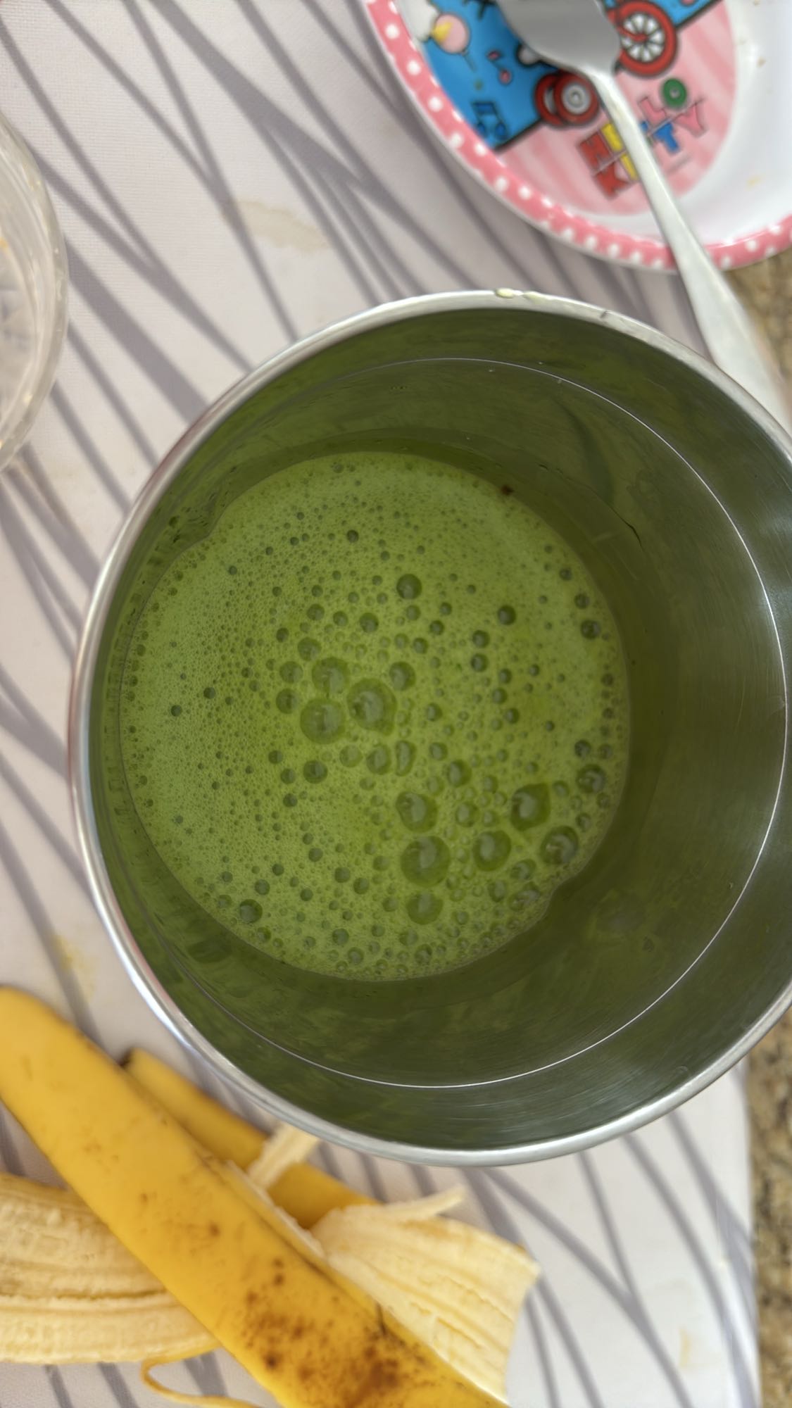 batido verde con plátano