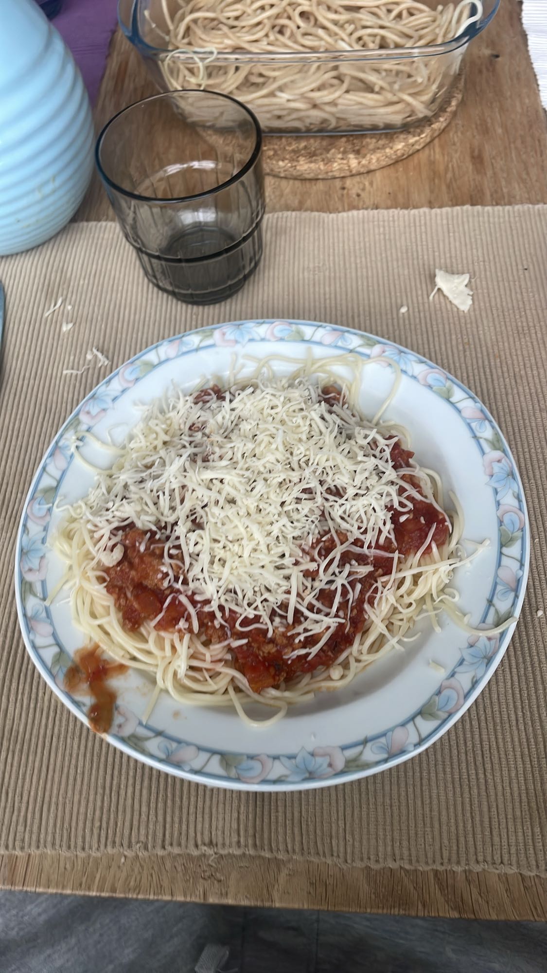 Spaghetti met kaas