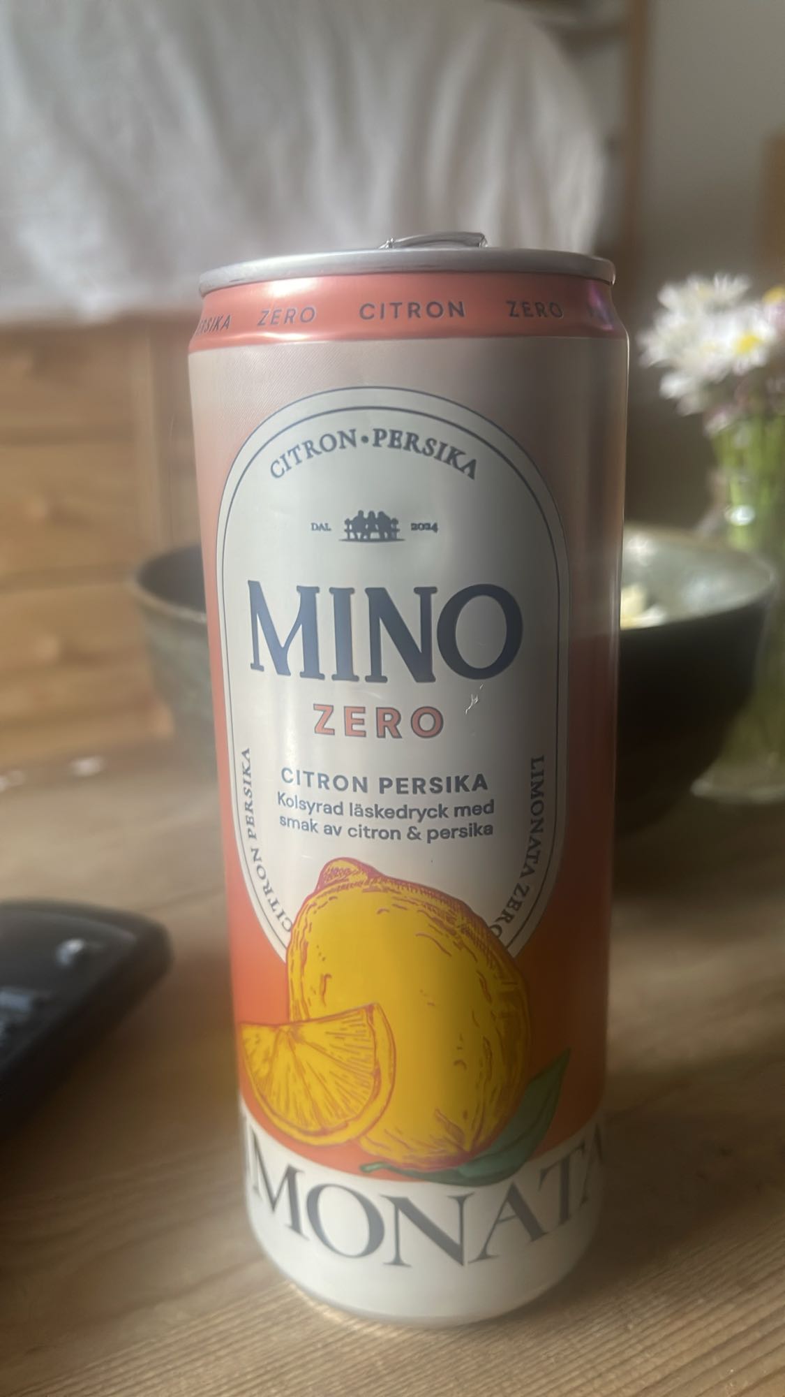 Citron persika läsk