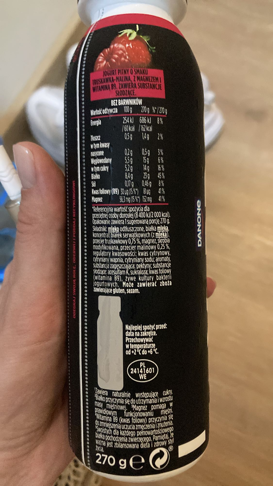 Strawberry Raspberry Yogurt Drink