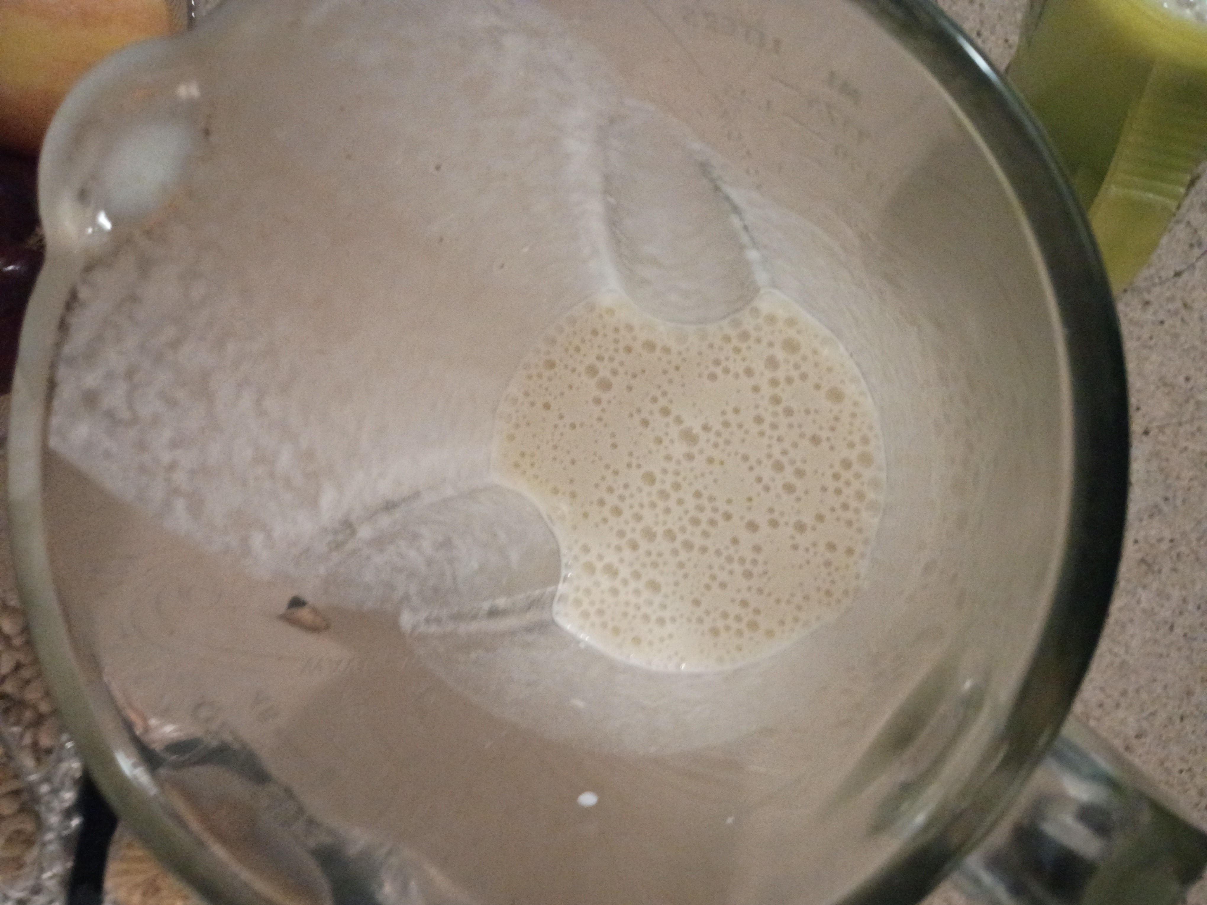 Banana milk smoothie