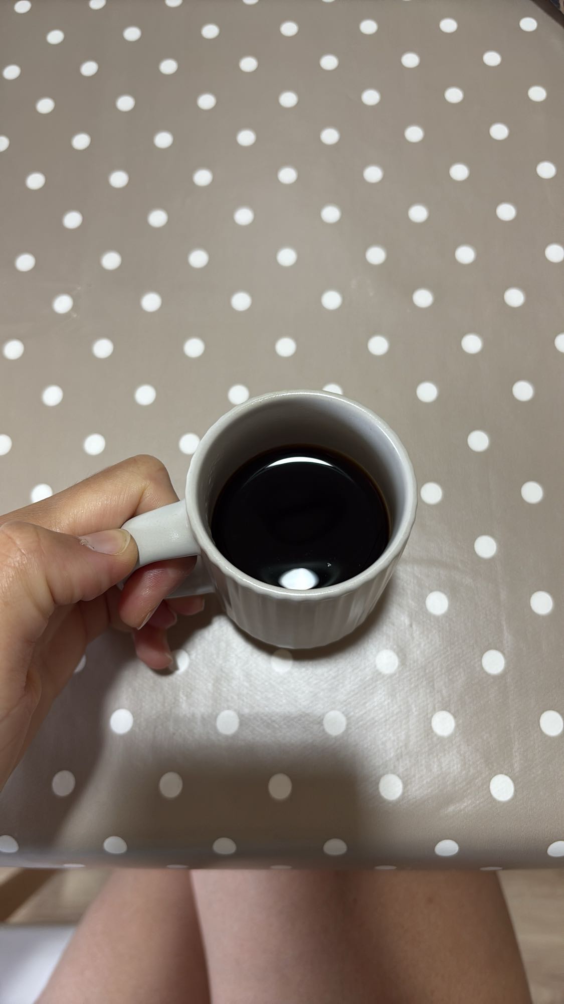 taza de café negro