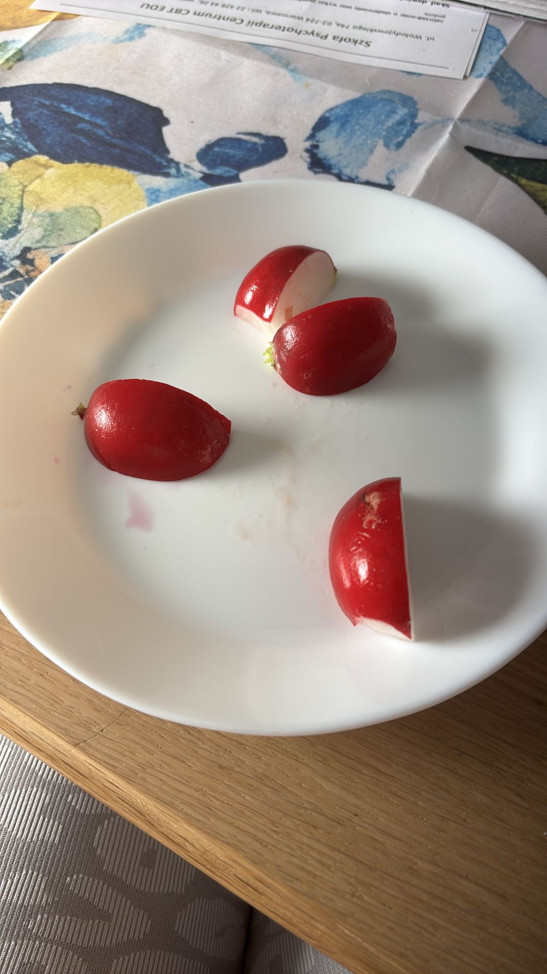 Pokrojona rzodkiewka