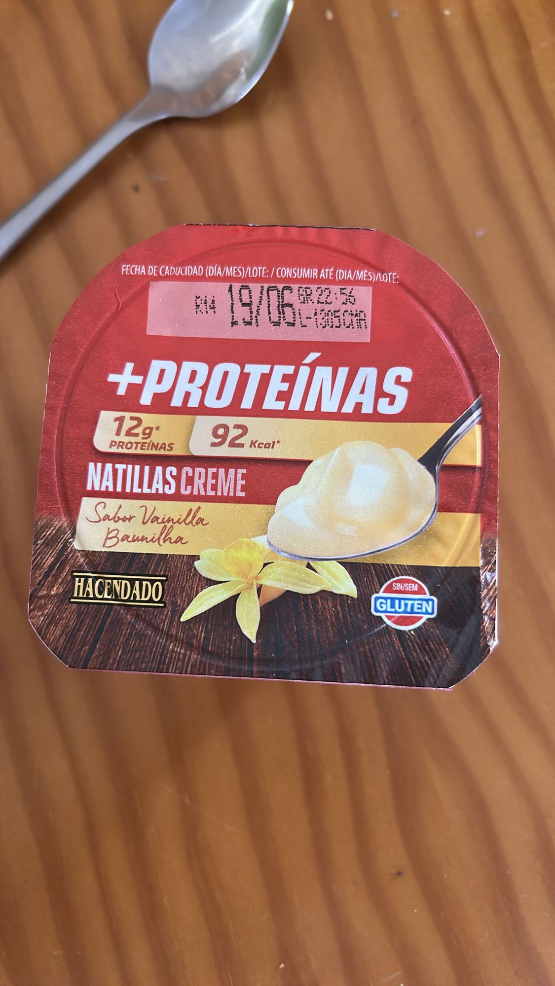 Natillas vainilla proteína