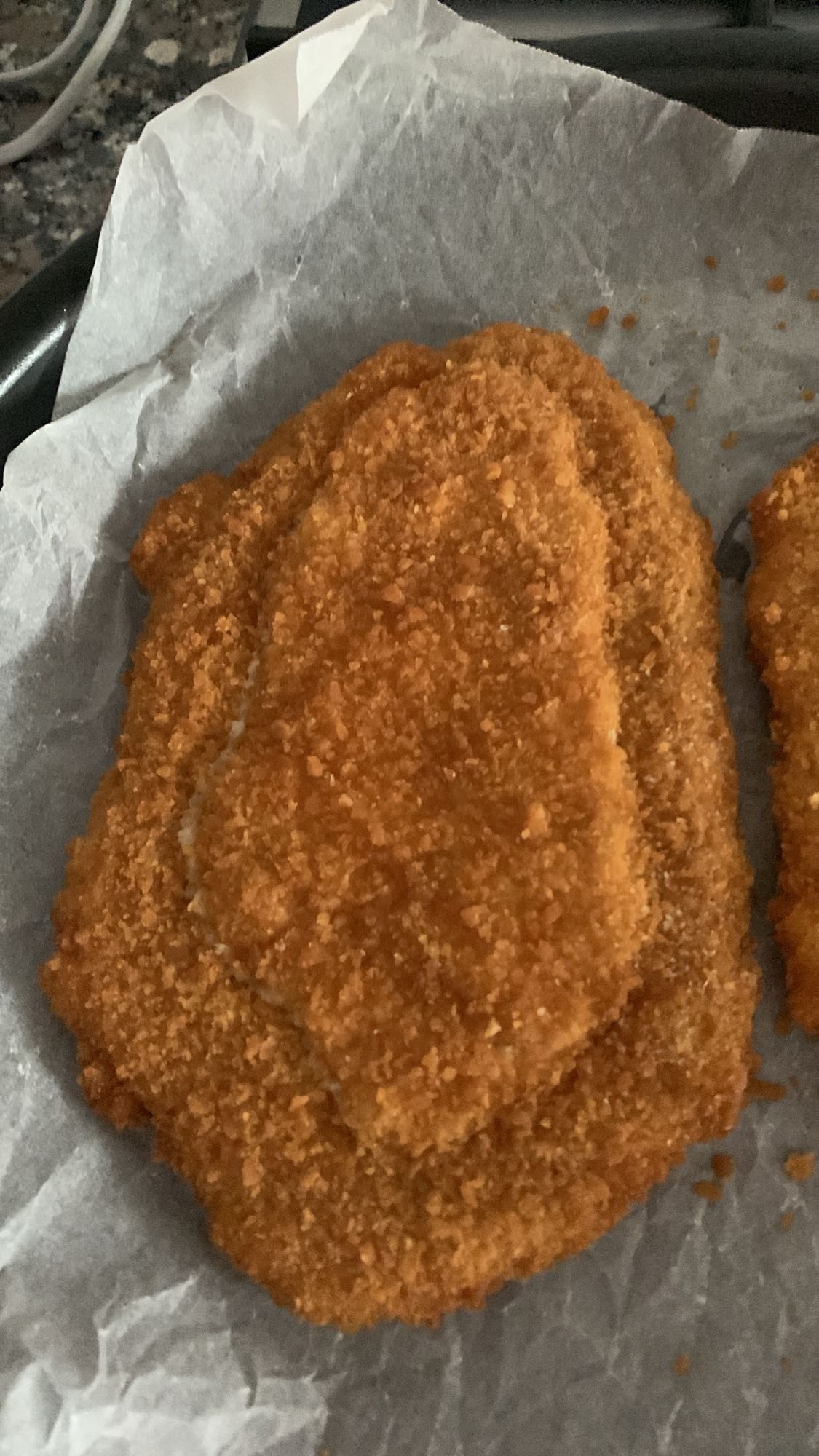 Șnițel de pui pane