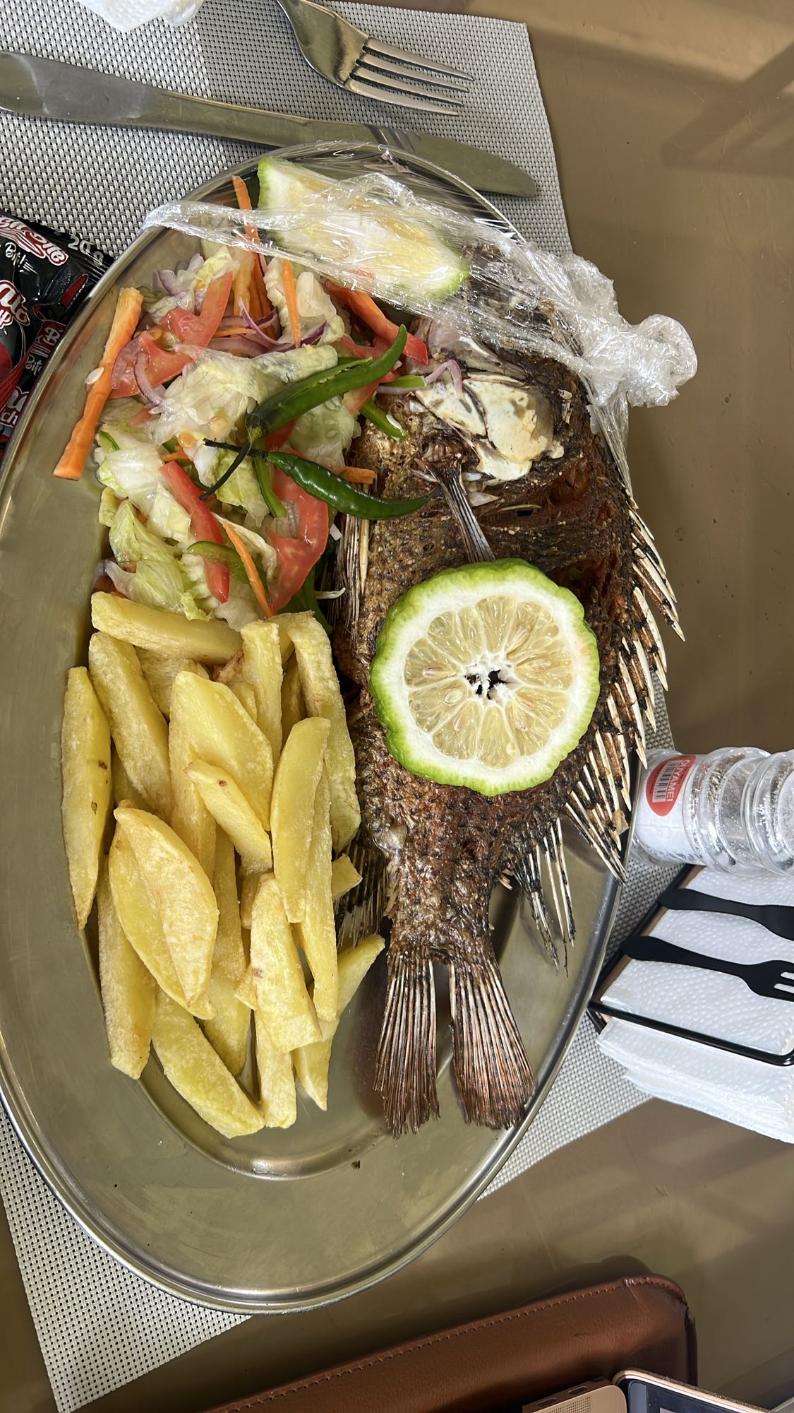 Fried Fish with Fries