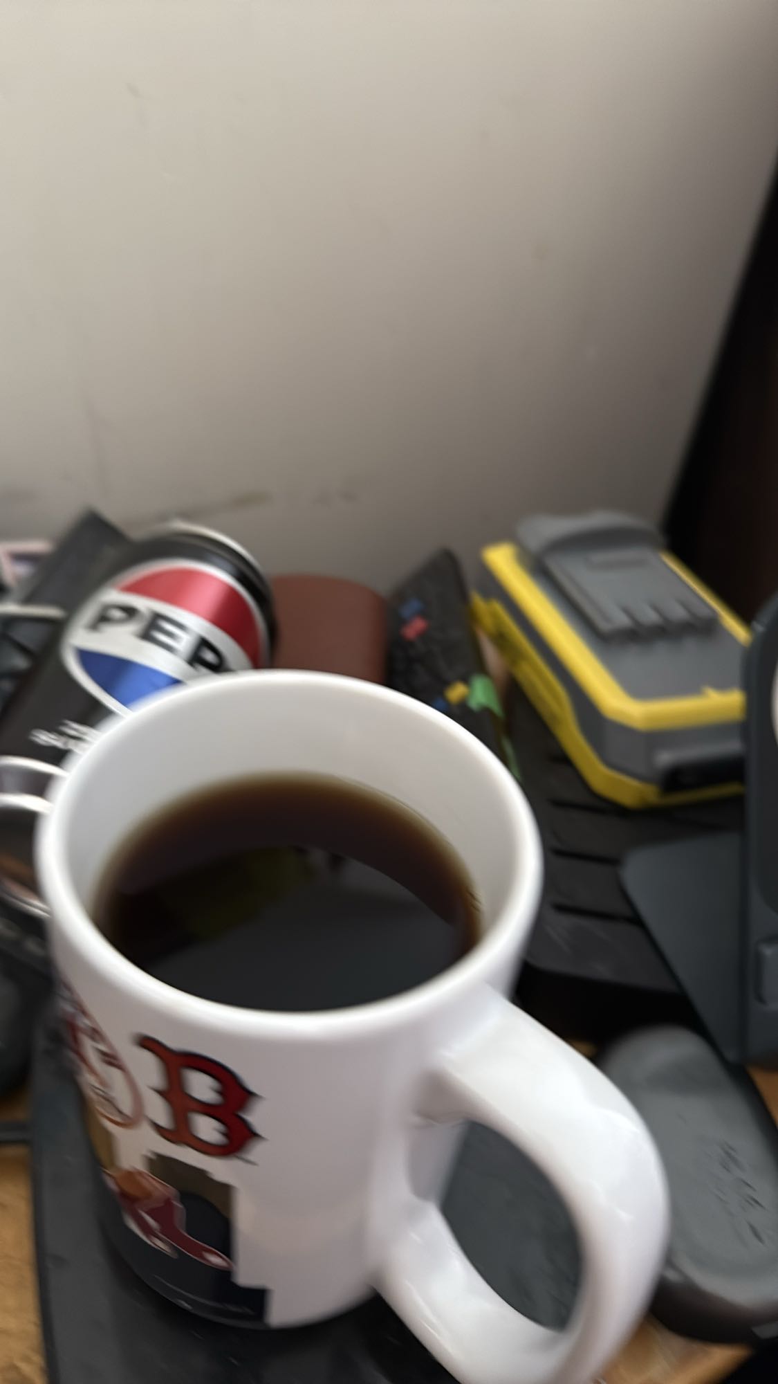 Café noir et Pepsi