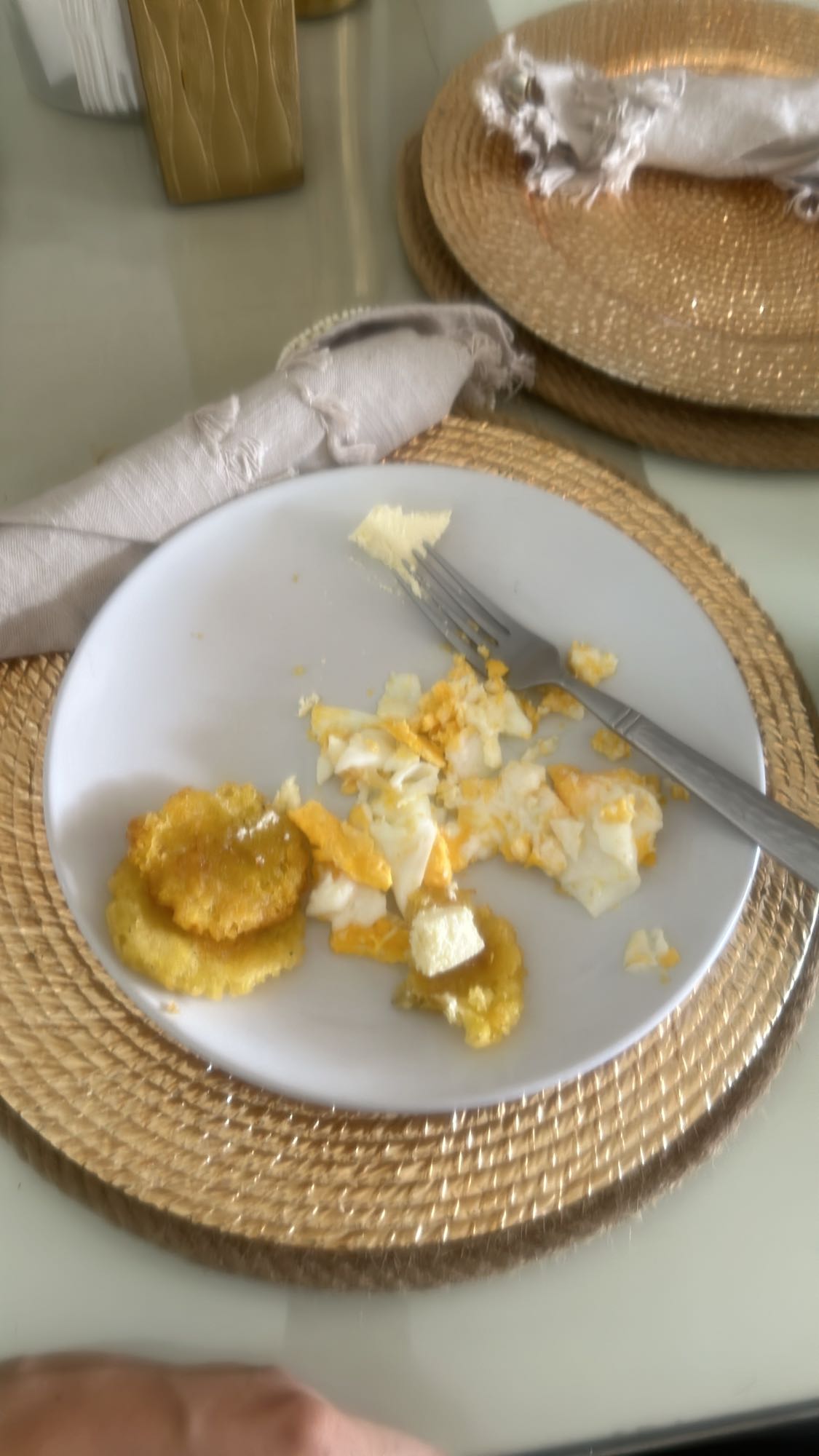 huevos con arepas