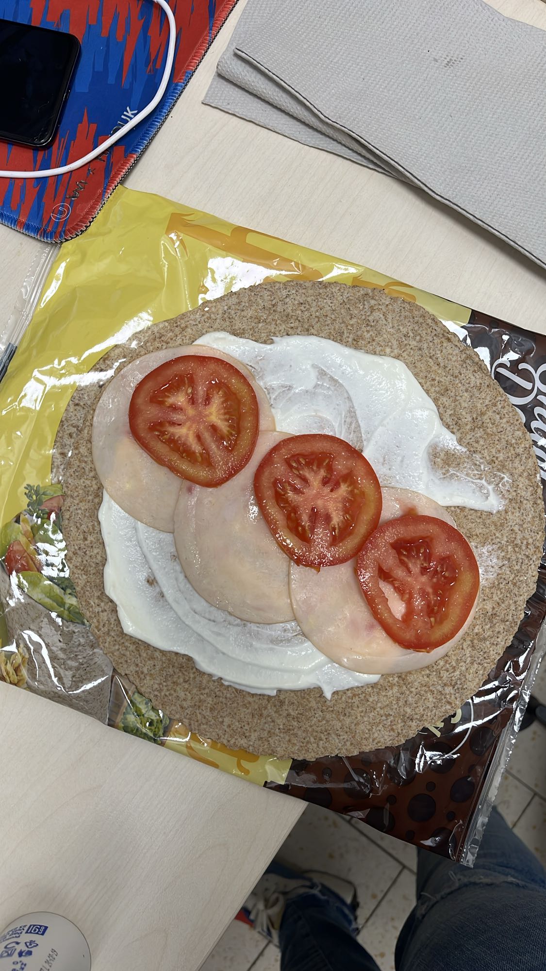 Piletina wrap s rajčicom