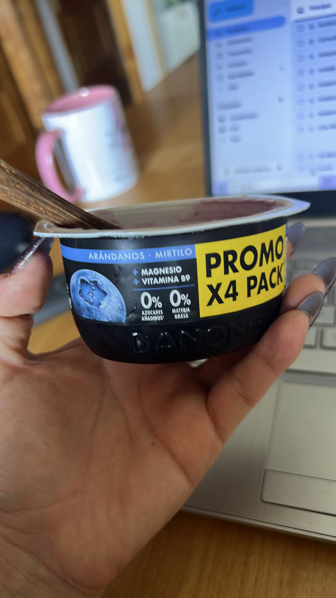 yogur arándanos light