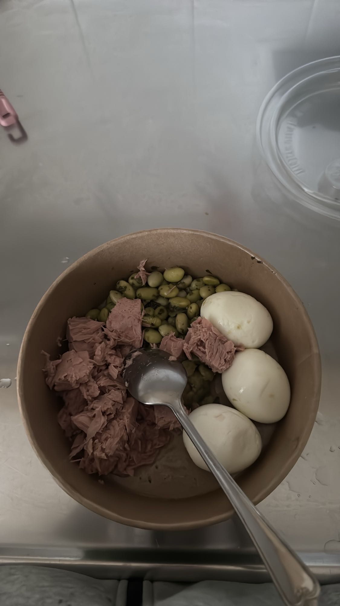 Tonfisk och äggskål