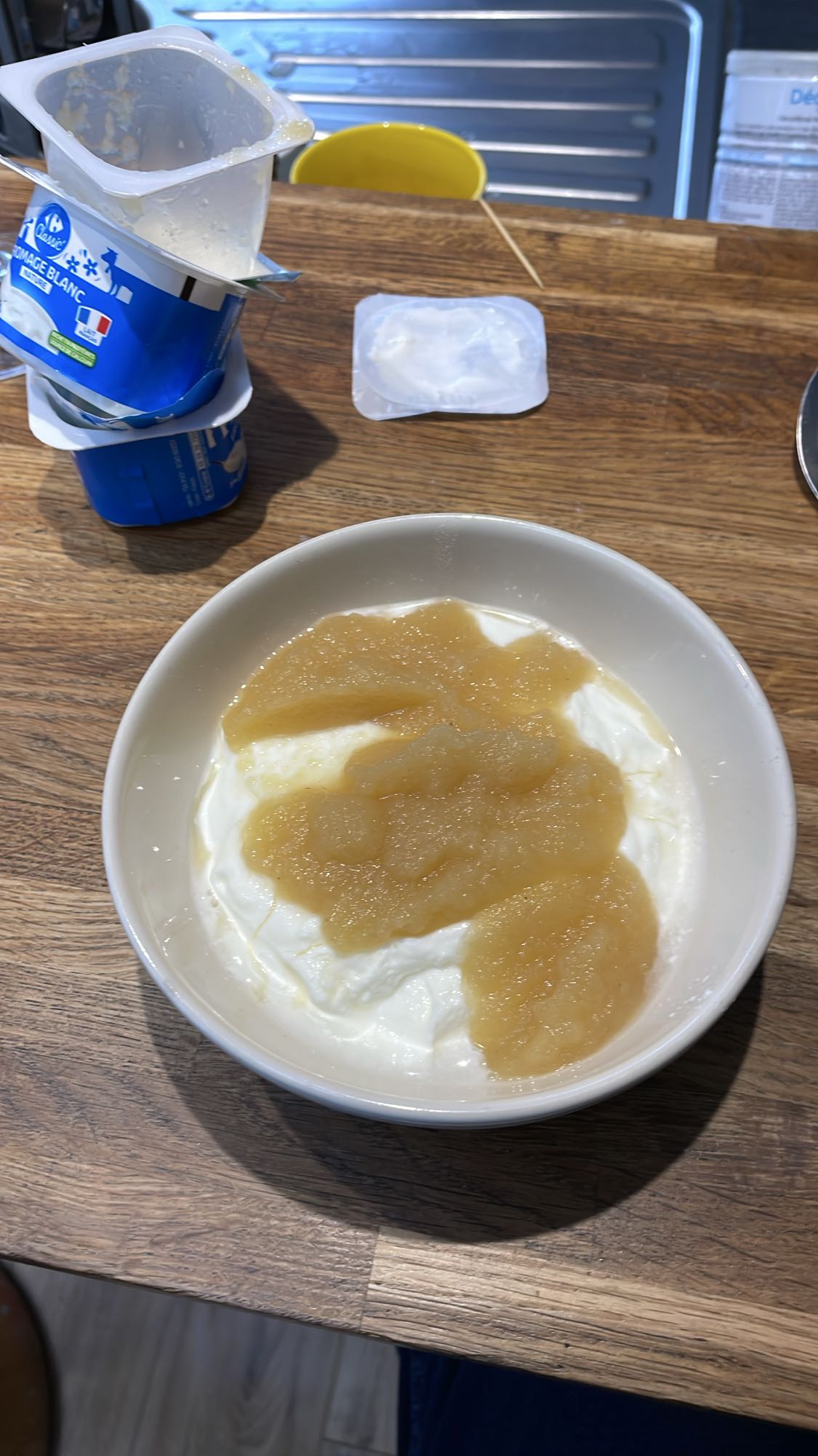 Fromage blanc et compote