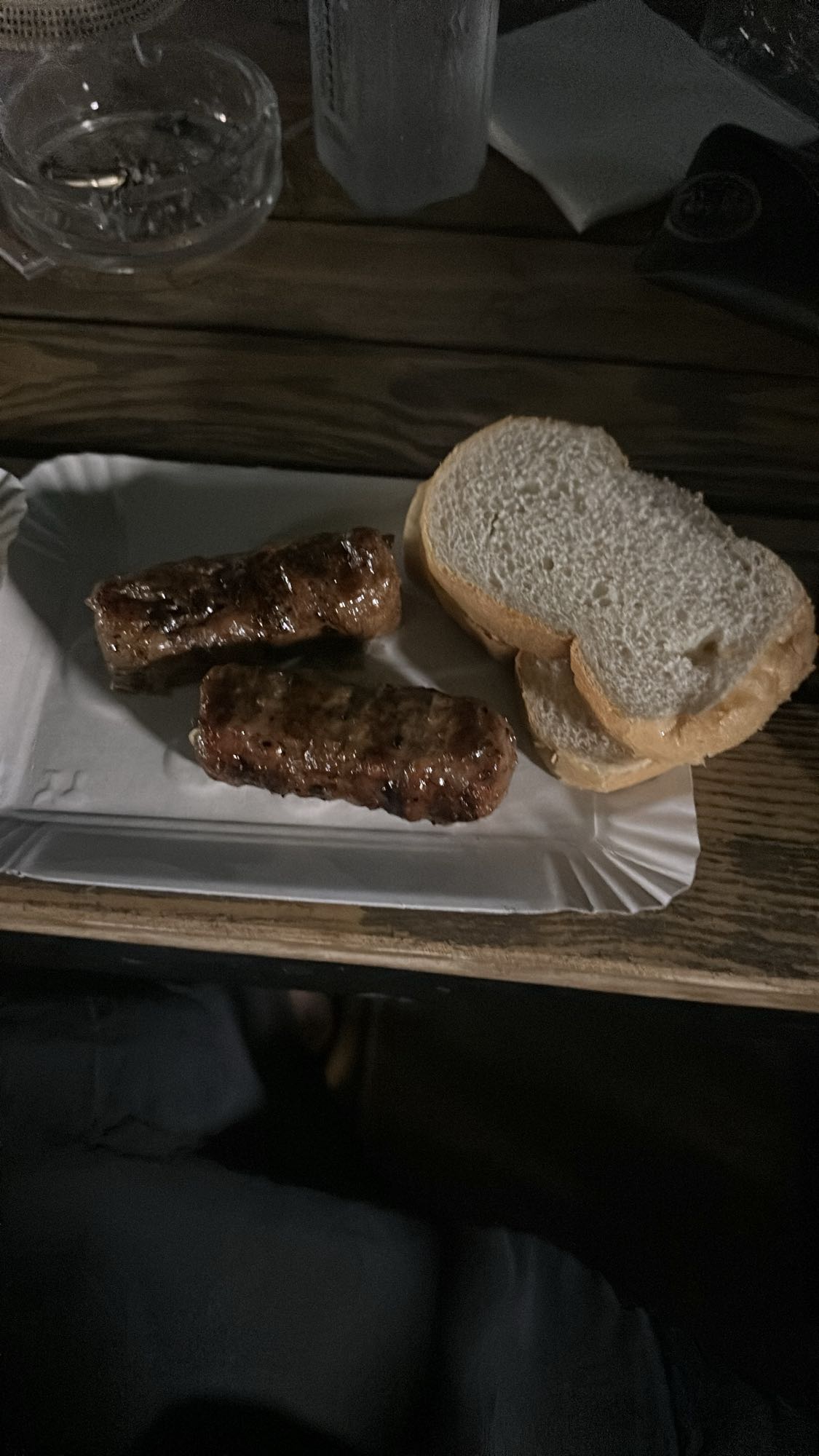 Grilled Sausage & Bread