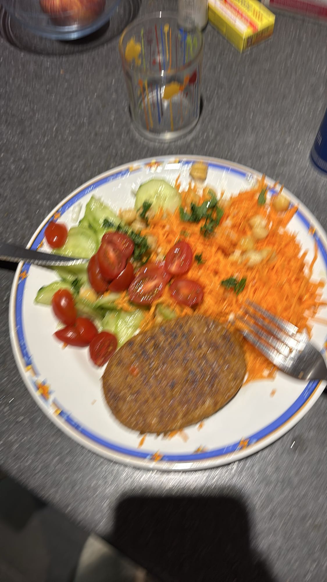 Galette végétale et salade