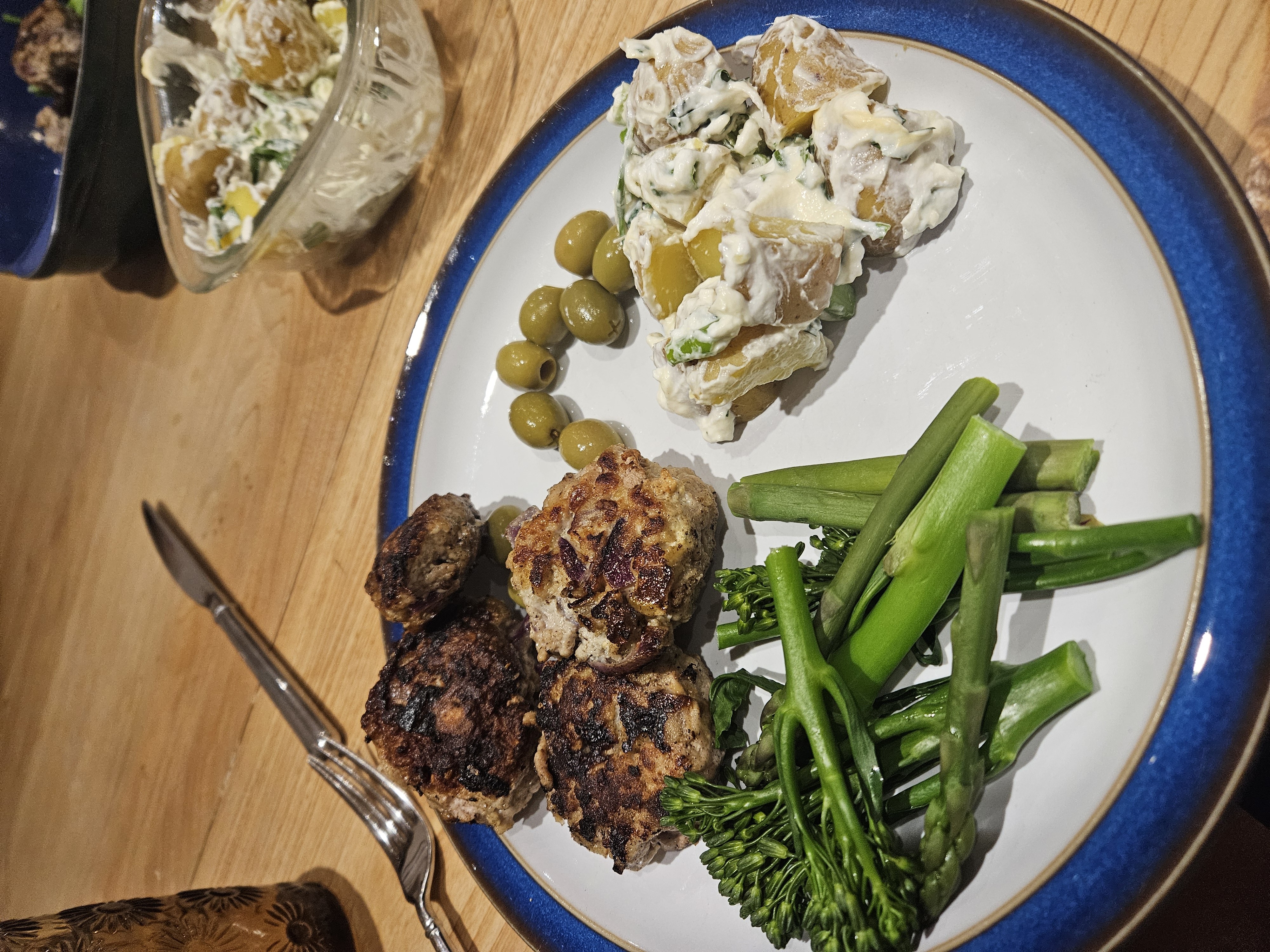 Meatballs with potato salad