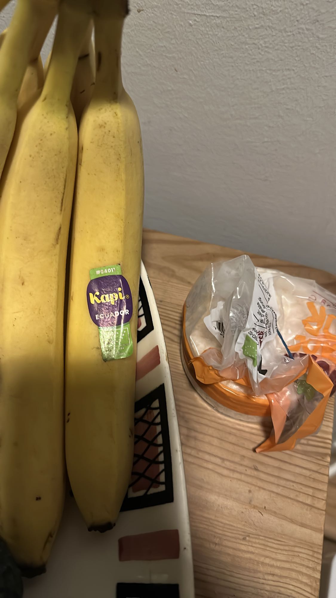 Bananer och tortillabröd