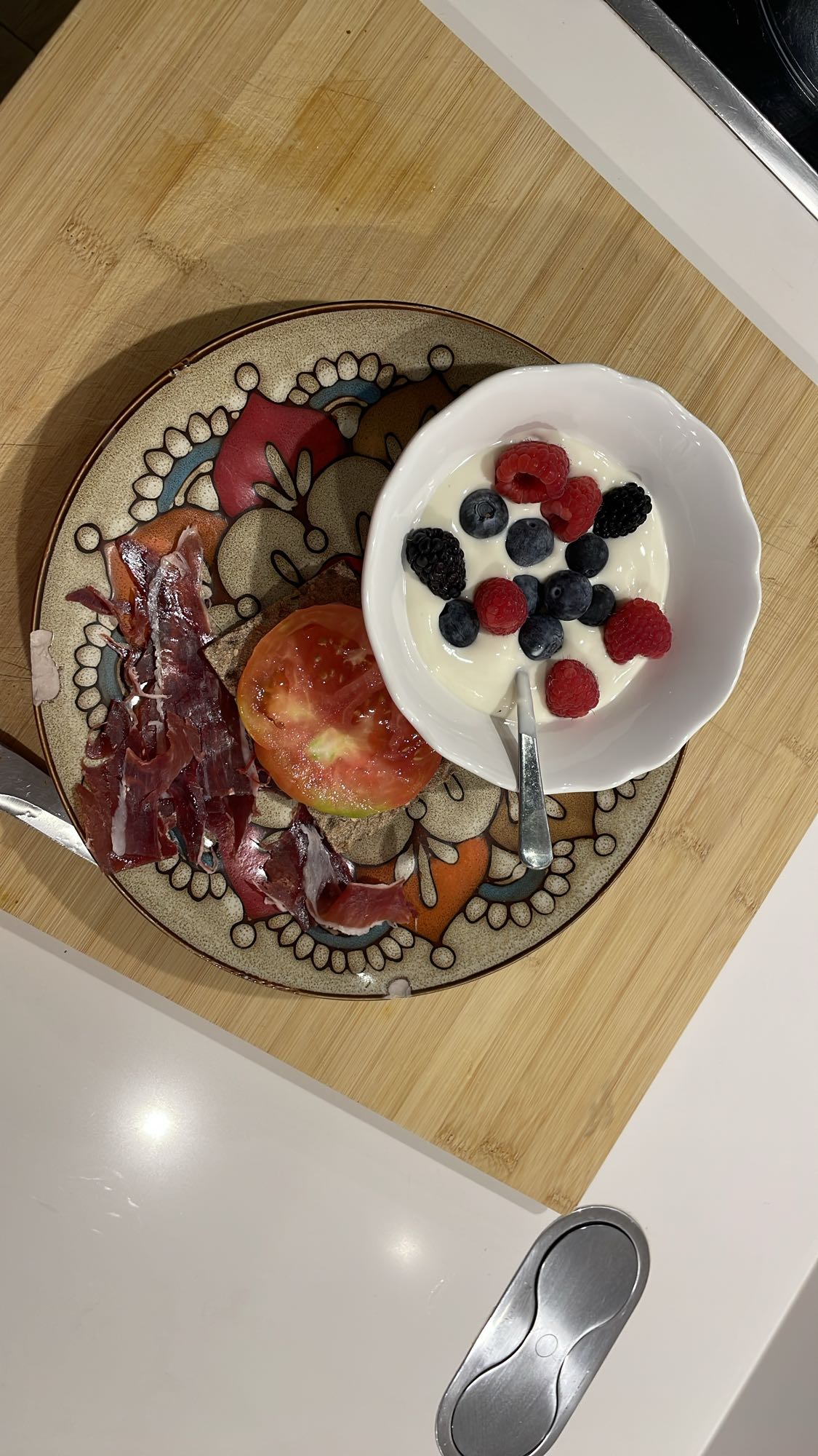 Desayuno mixto saludable