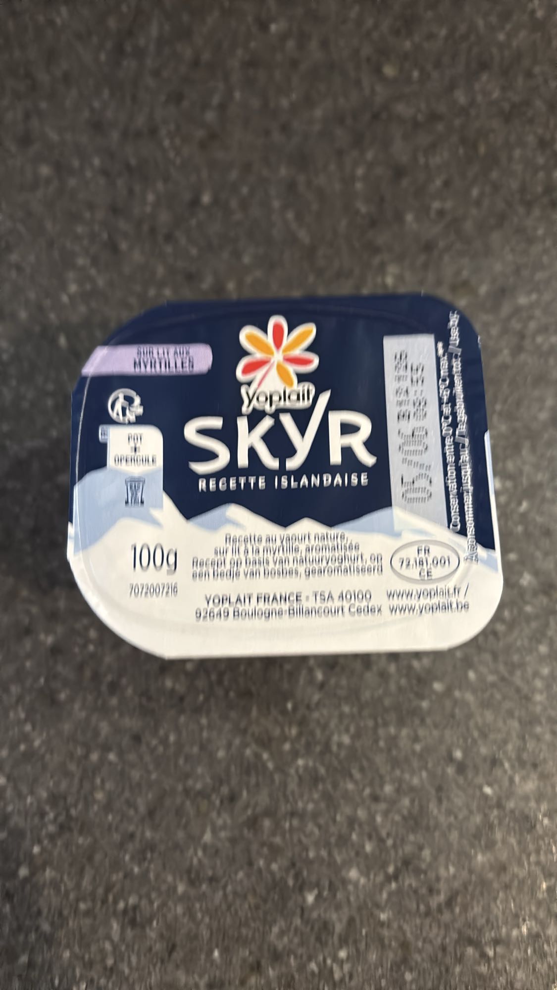 Skyr myrtille