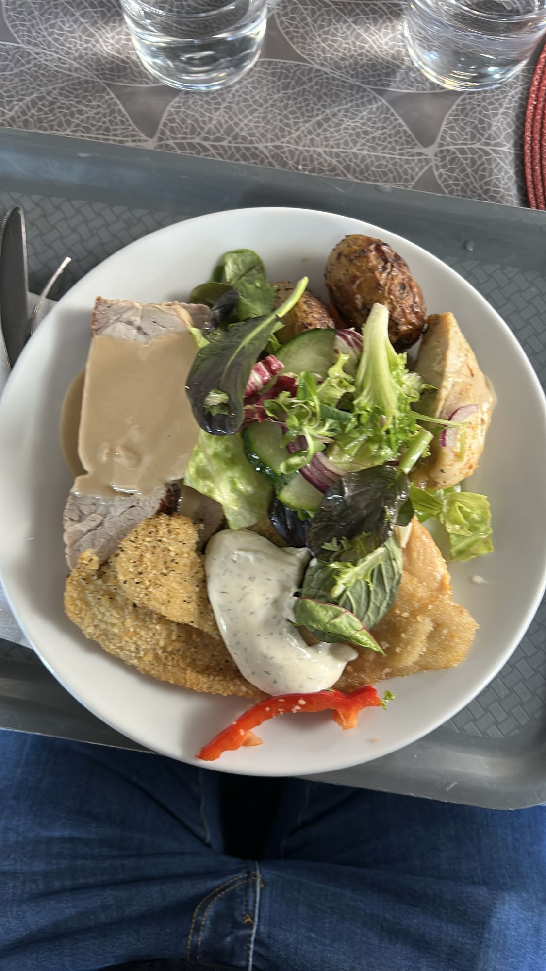 Blandad lunch tallrik