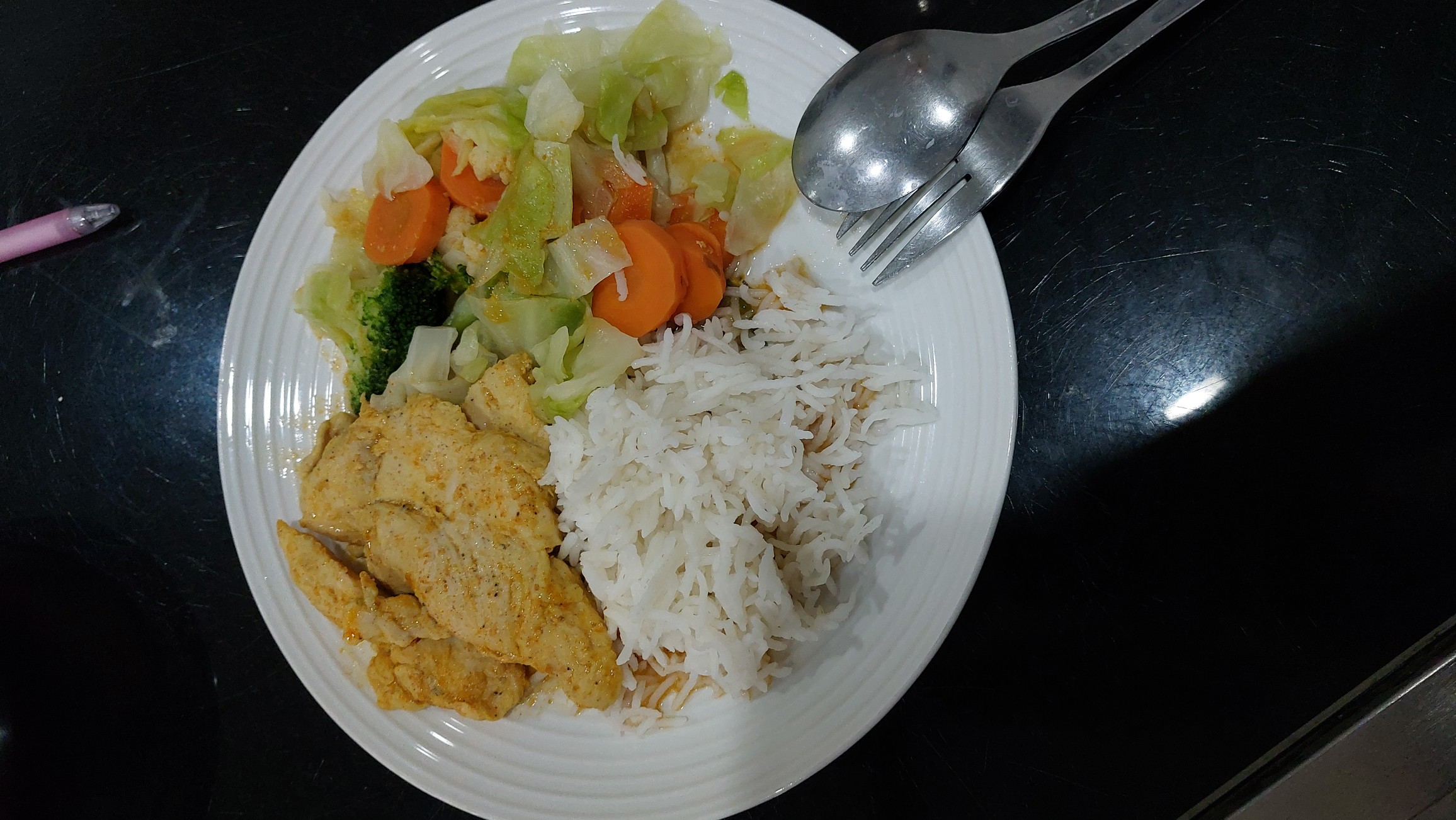 Chicken rice with veggies