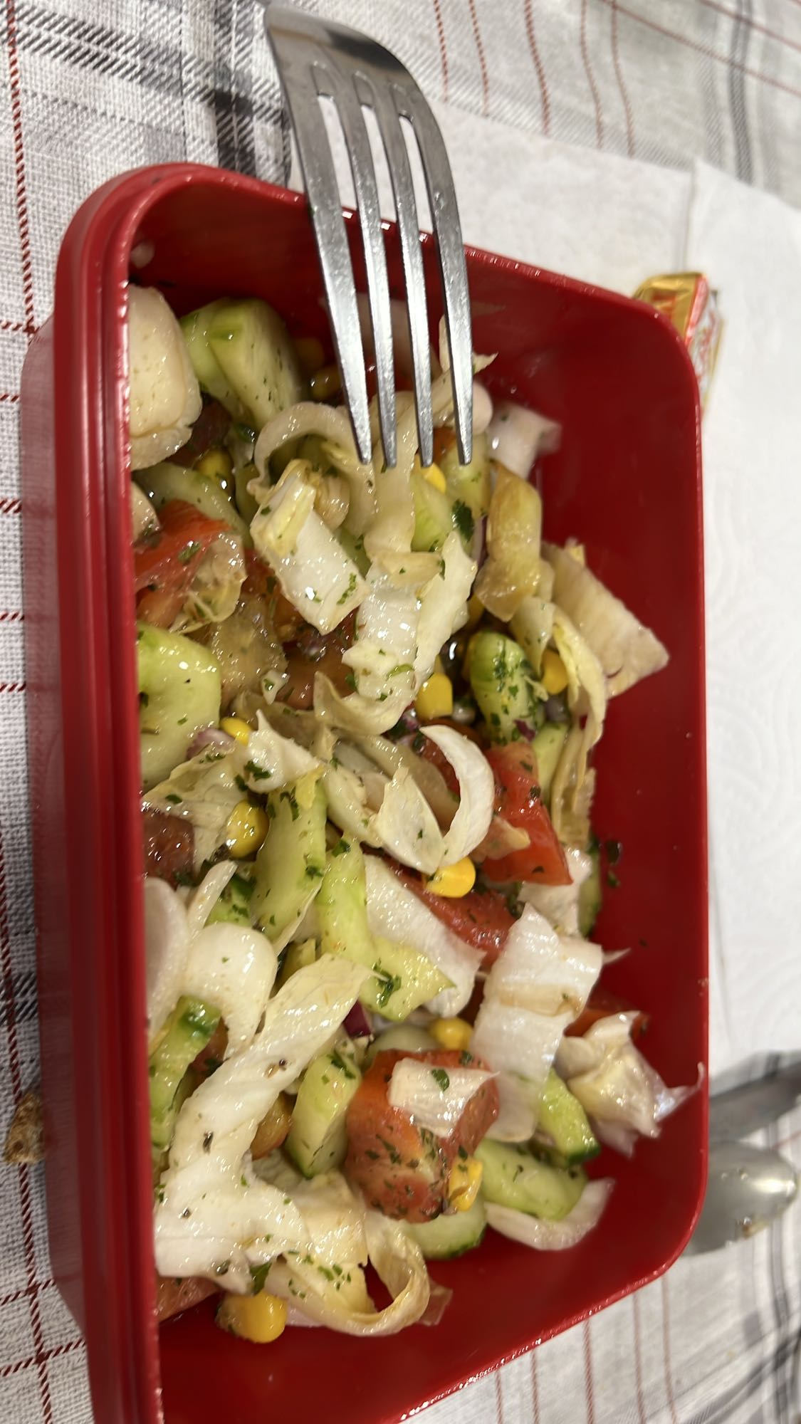 Salade fraîche croquante