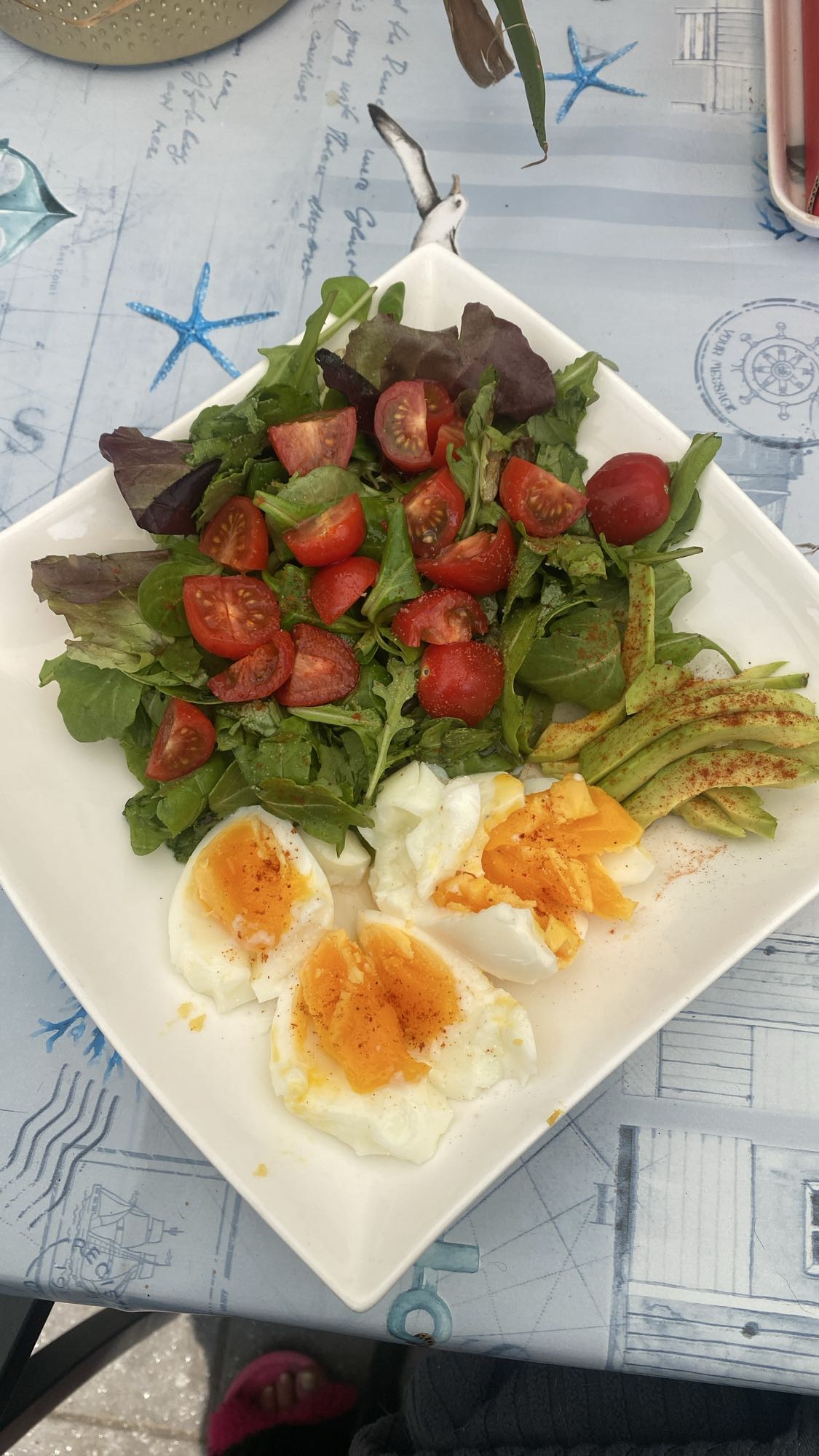 Eiersalade met avocado