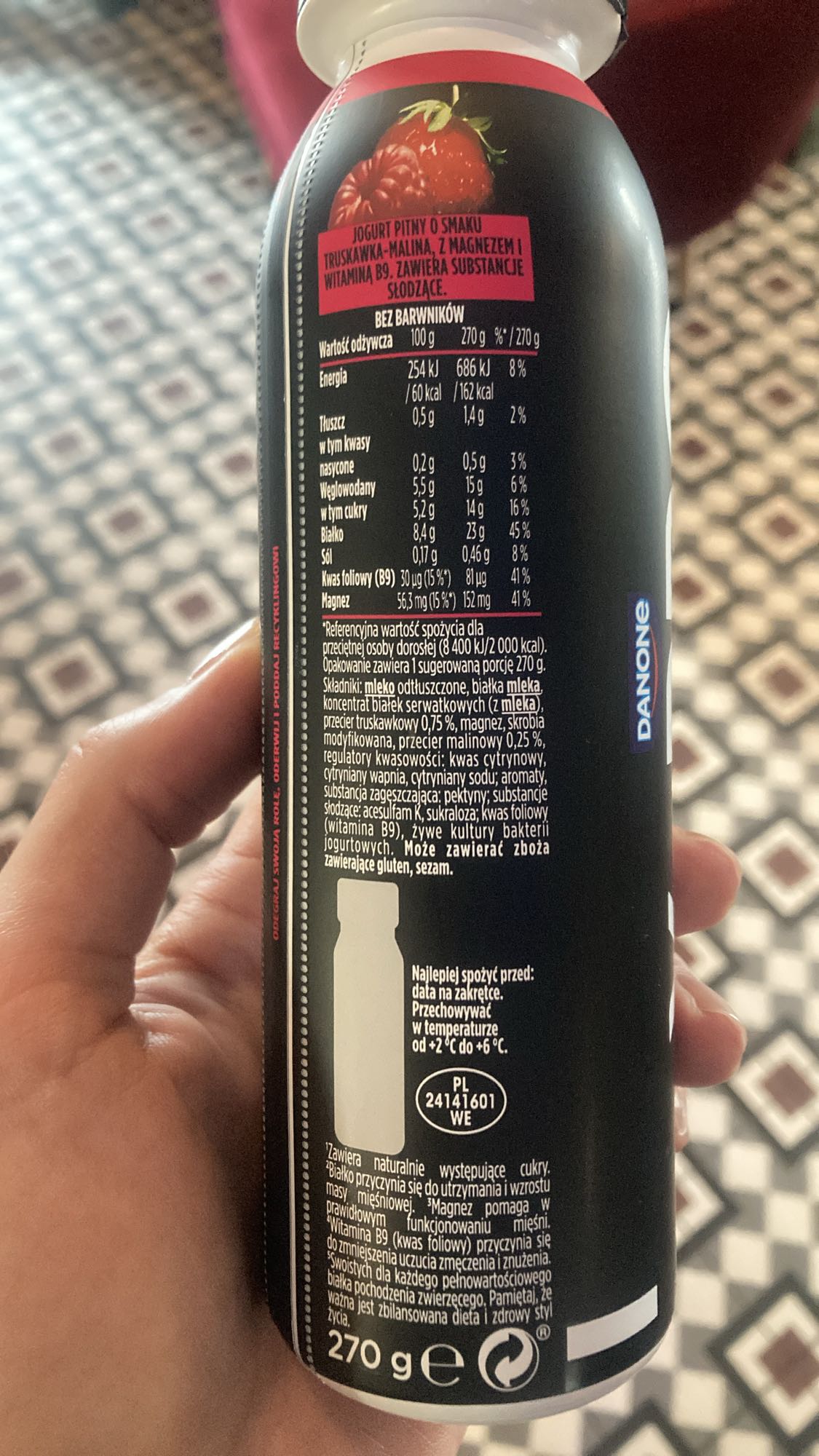 Strawberry Raspberry Yogurt Drink