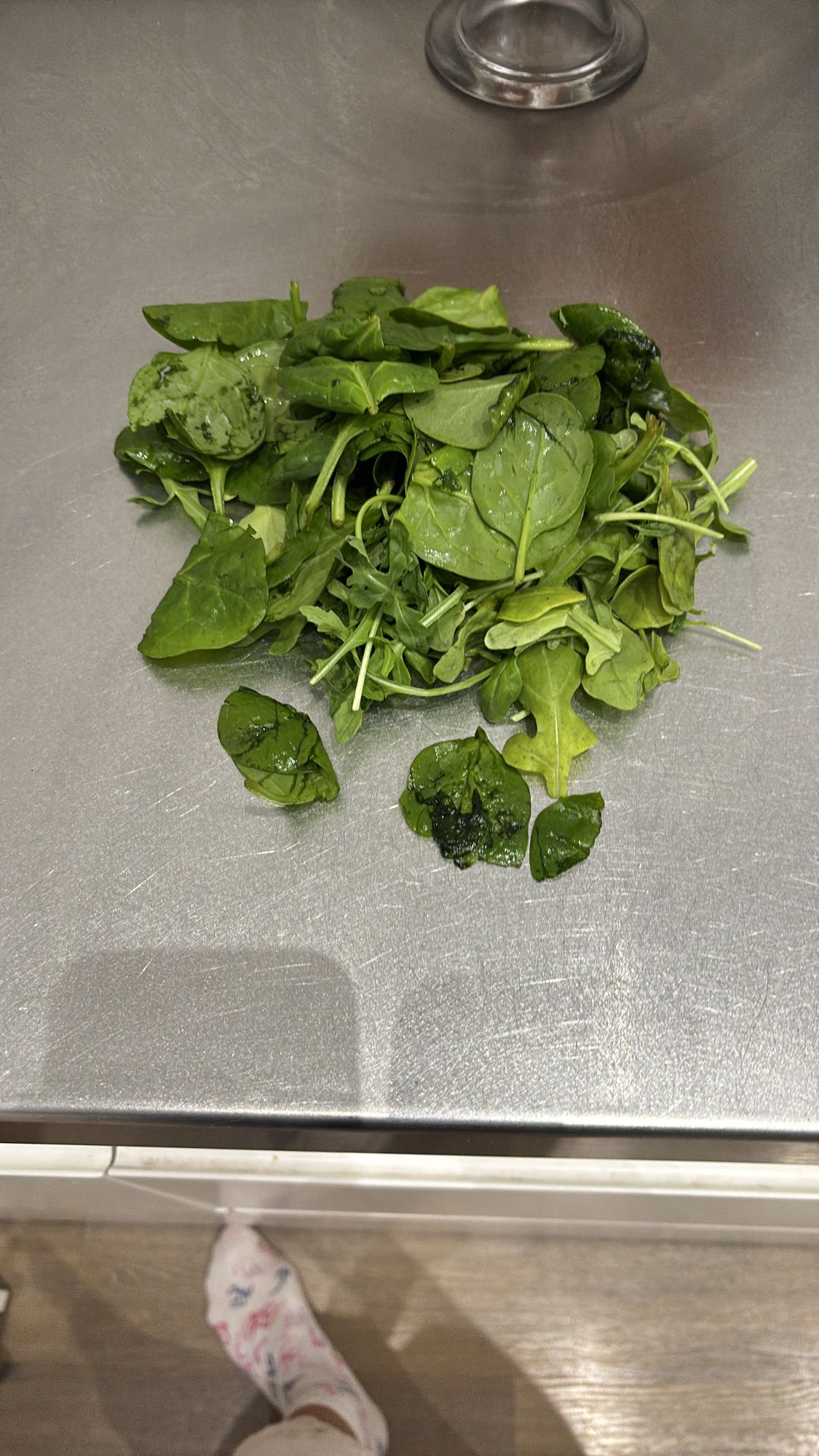 ensalada de hojas verdes
